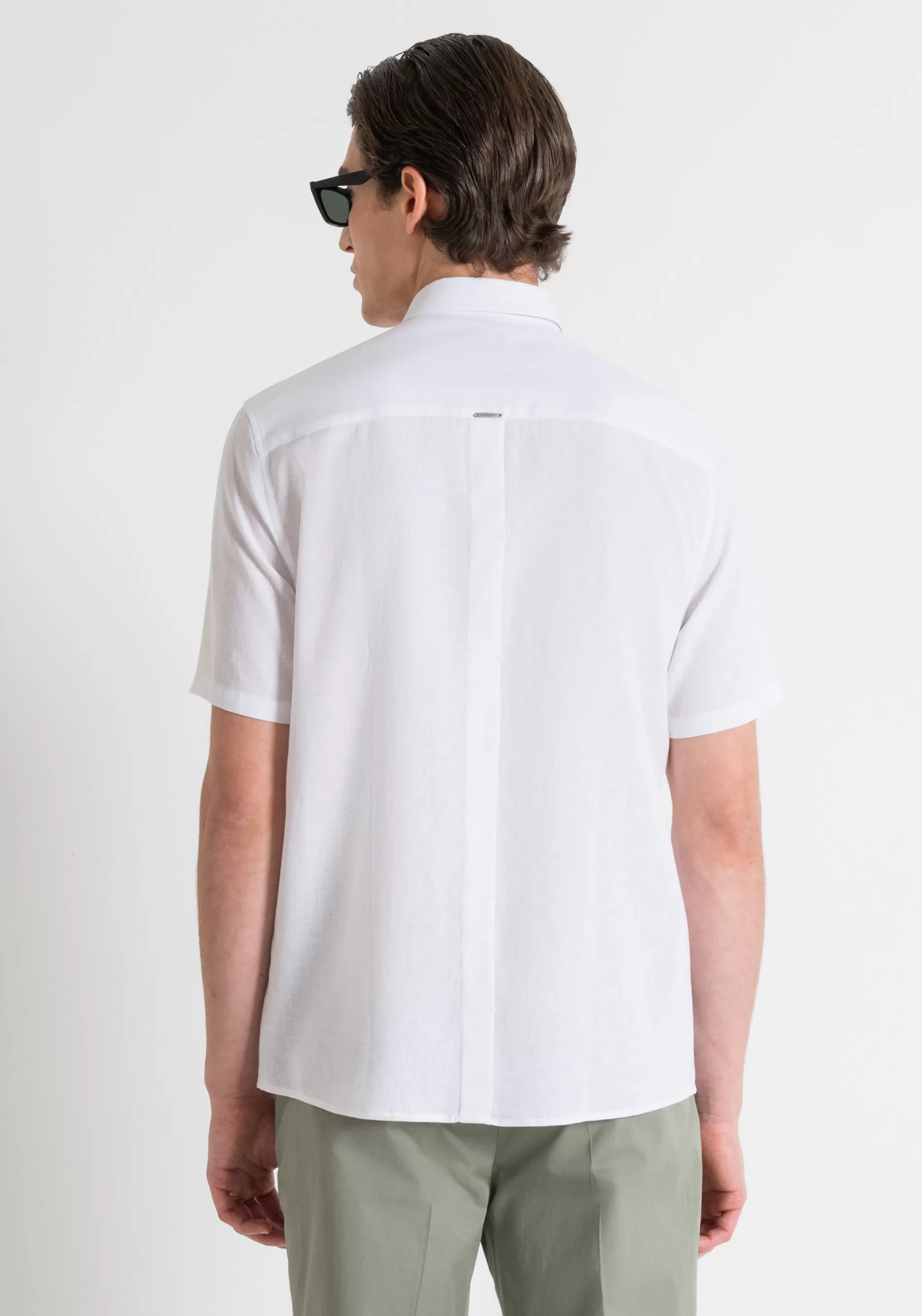 Best ADALIA REGULAR STRAIGHT FIT SHIRT IN LINEN VISCOSE WITH SOFT HAND Shirts