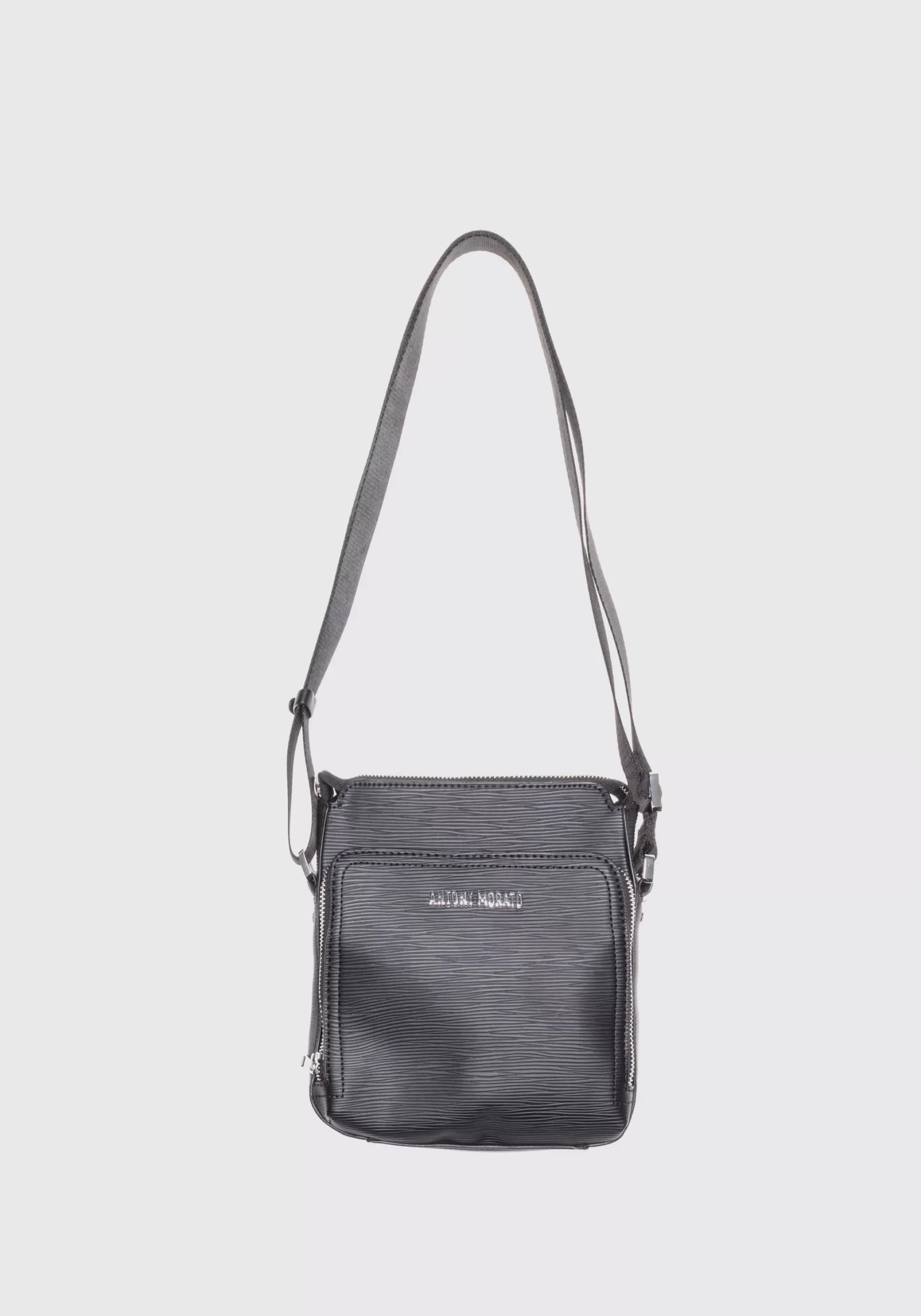 Sale FAUX LEATHER MESSENGER BAG WITH BOARDED EFFECT Handbags