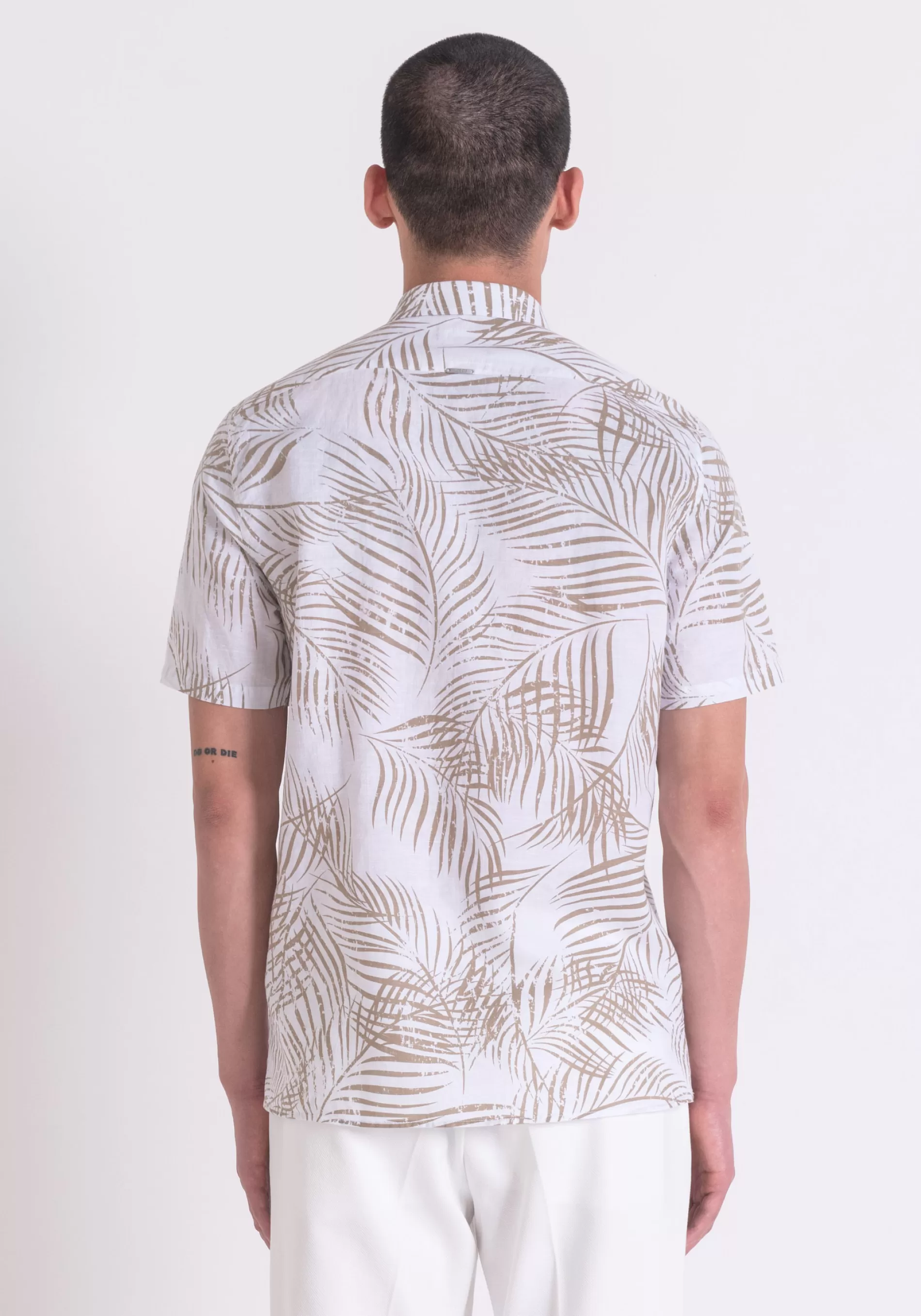 New HONOLULU REGULAR STRAIGHT FIT SHIRT IN COTTON WITH SAN GALLO LACE DETAIL Shirts