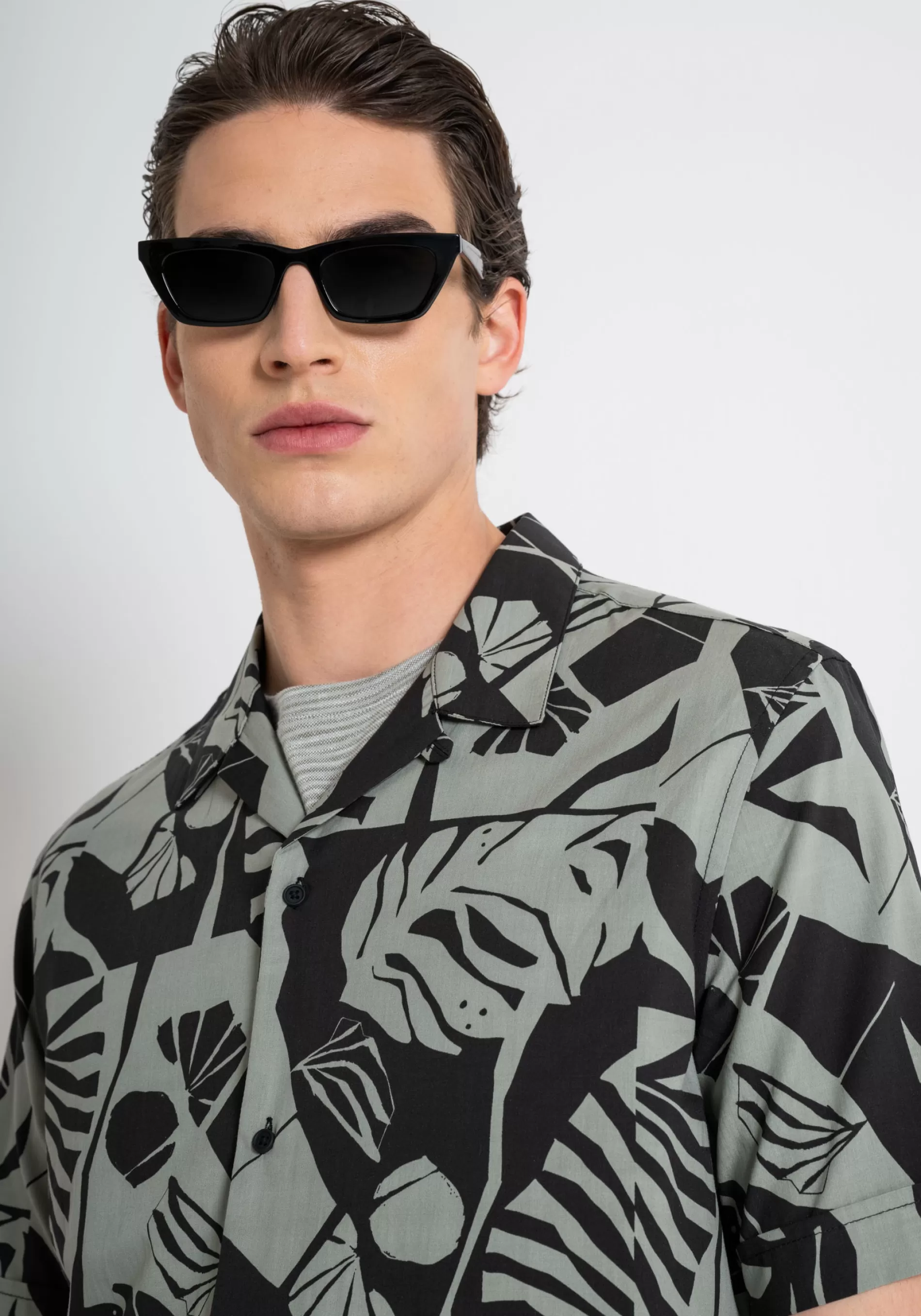 Discount HONOLULU REGULAR STRAIGHT FIT SHIRT IN PRINTED COTTON WITH SOFT HAND Shirts