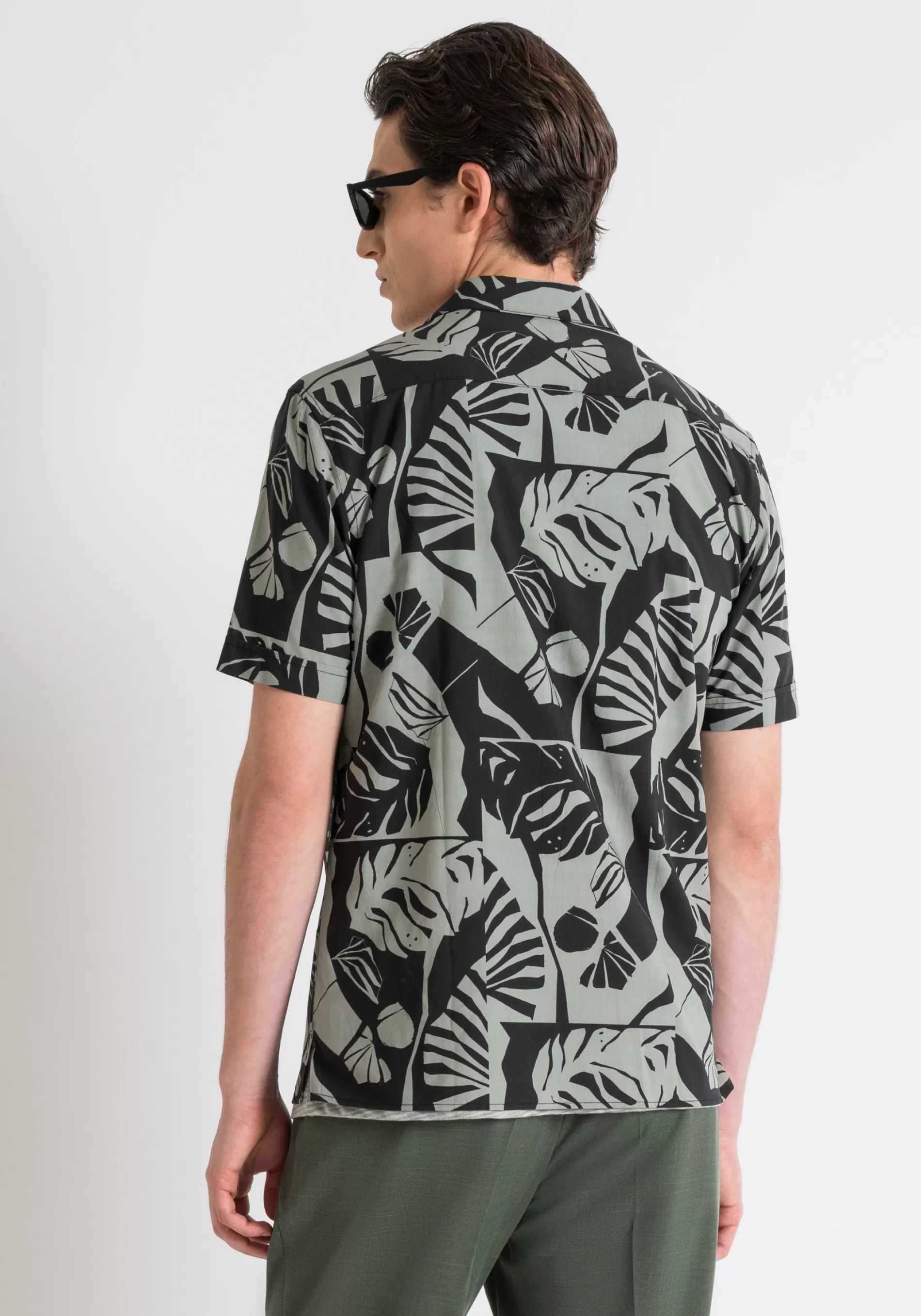 Discount HONOLULU REGULAR STRAIGHT FIT SHIRT IN PRINTED COTTON WITH SOFT HAND Shirts