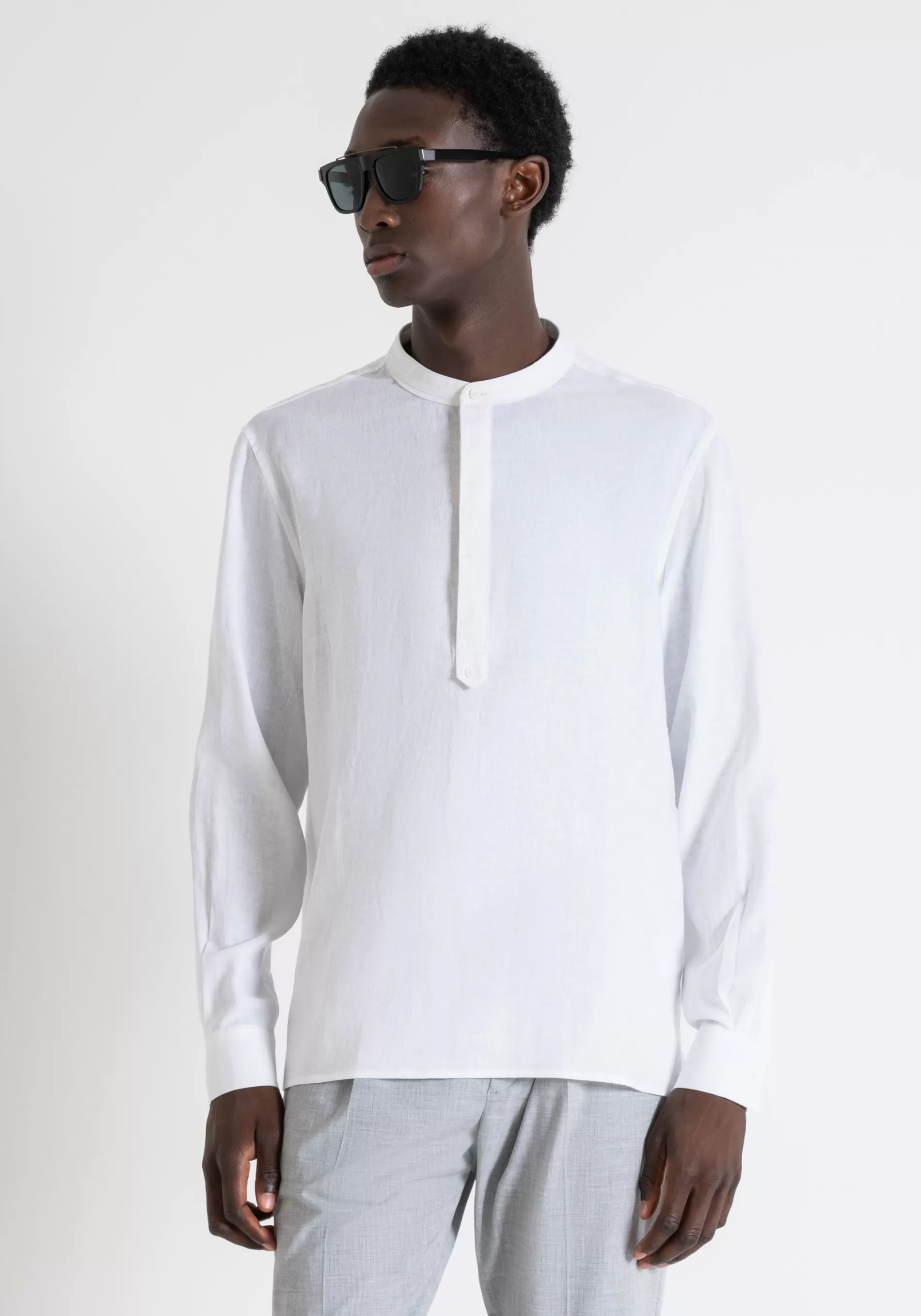 Clearance KILIS RELAXED FIT SHIRT IN LINEN VISCOSE WITH SOFT HAND Shirts