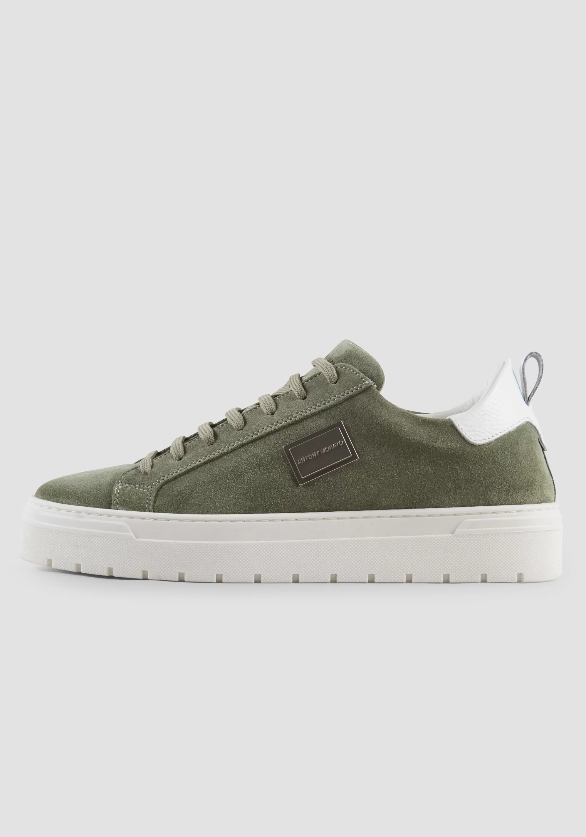 Outlet METAL BOLD SUEDE SNEAKER IN SUEDE Sneakers