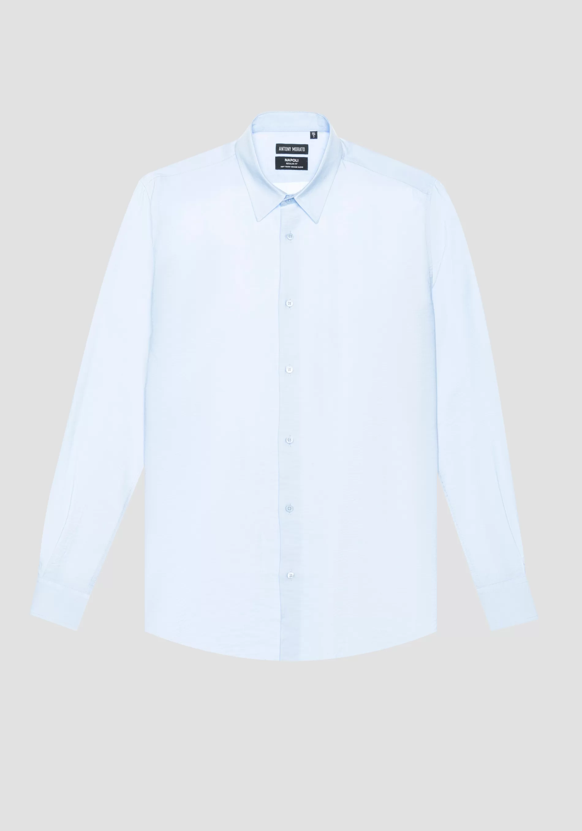Clearance NAPLES REGULAR FIT SHIRT IN VISCOSE BLEND FABRIC WITH SOFT HAND Shirts