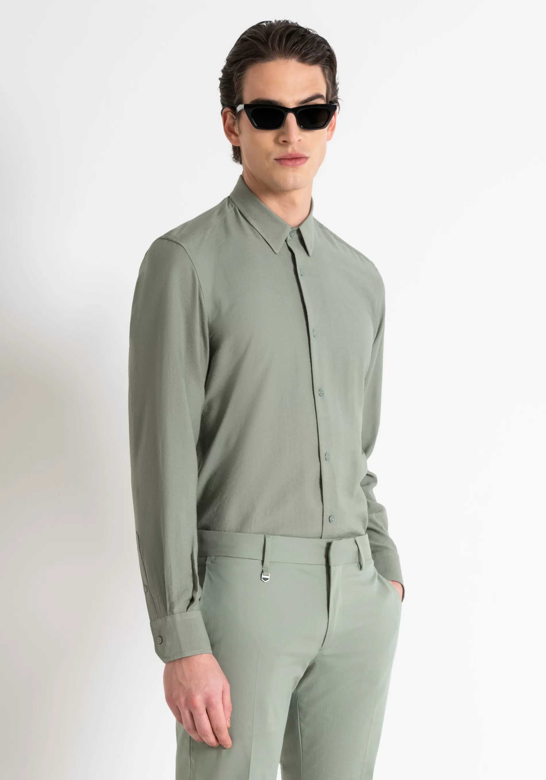 New NAPLES REGULAR FIT SHIRT IN VISCOSE BLEND FABRIC WITH SOFT HAND Shirts