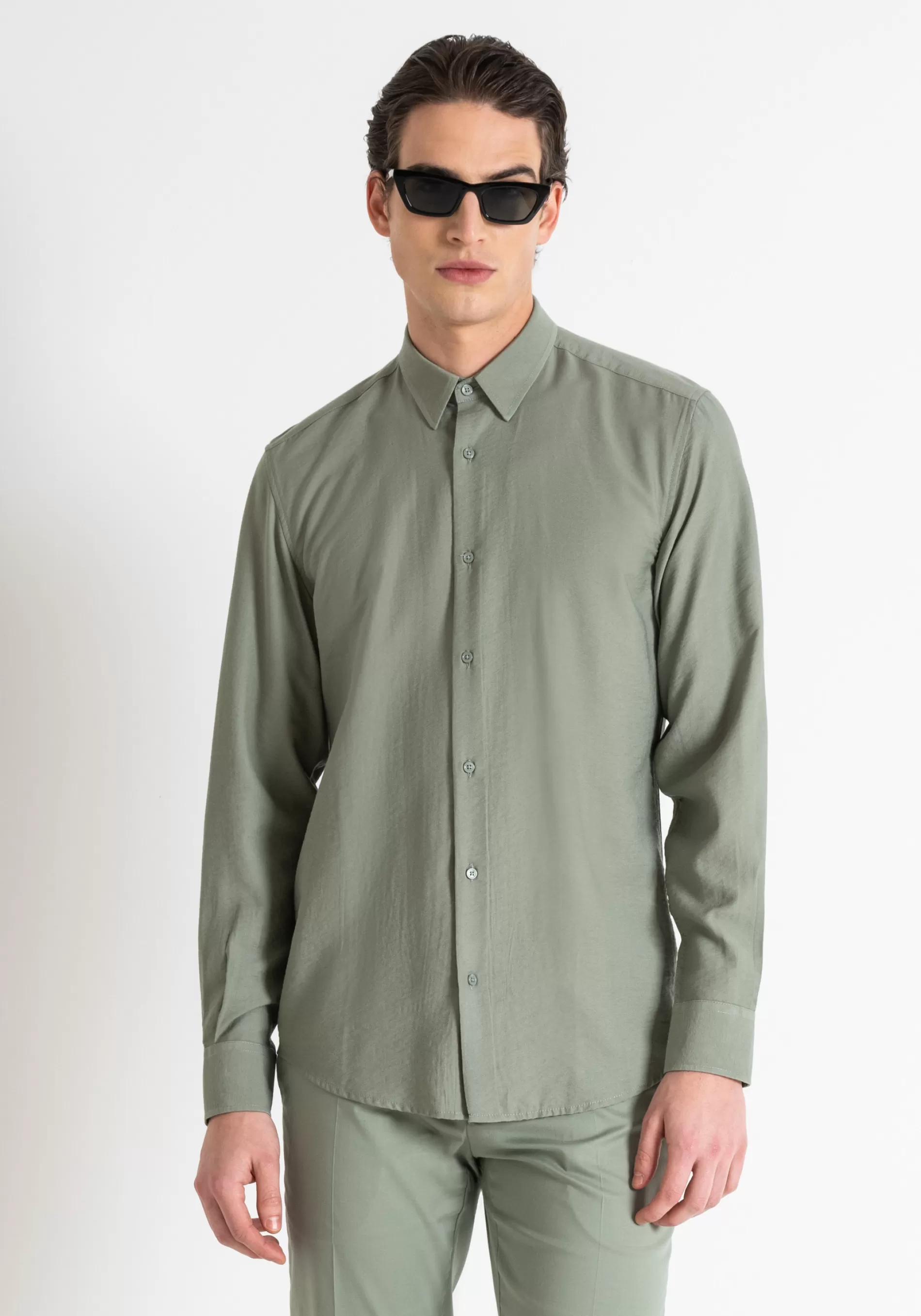 New NAPLES REGULAR FIT SHIRT IN VISCOSE BLEND FABRIC WITH SOFT HAND Shirts
