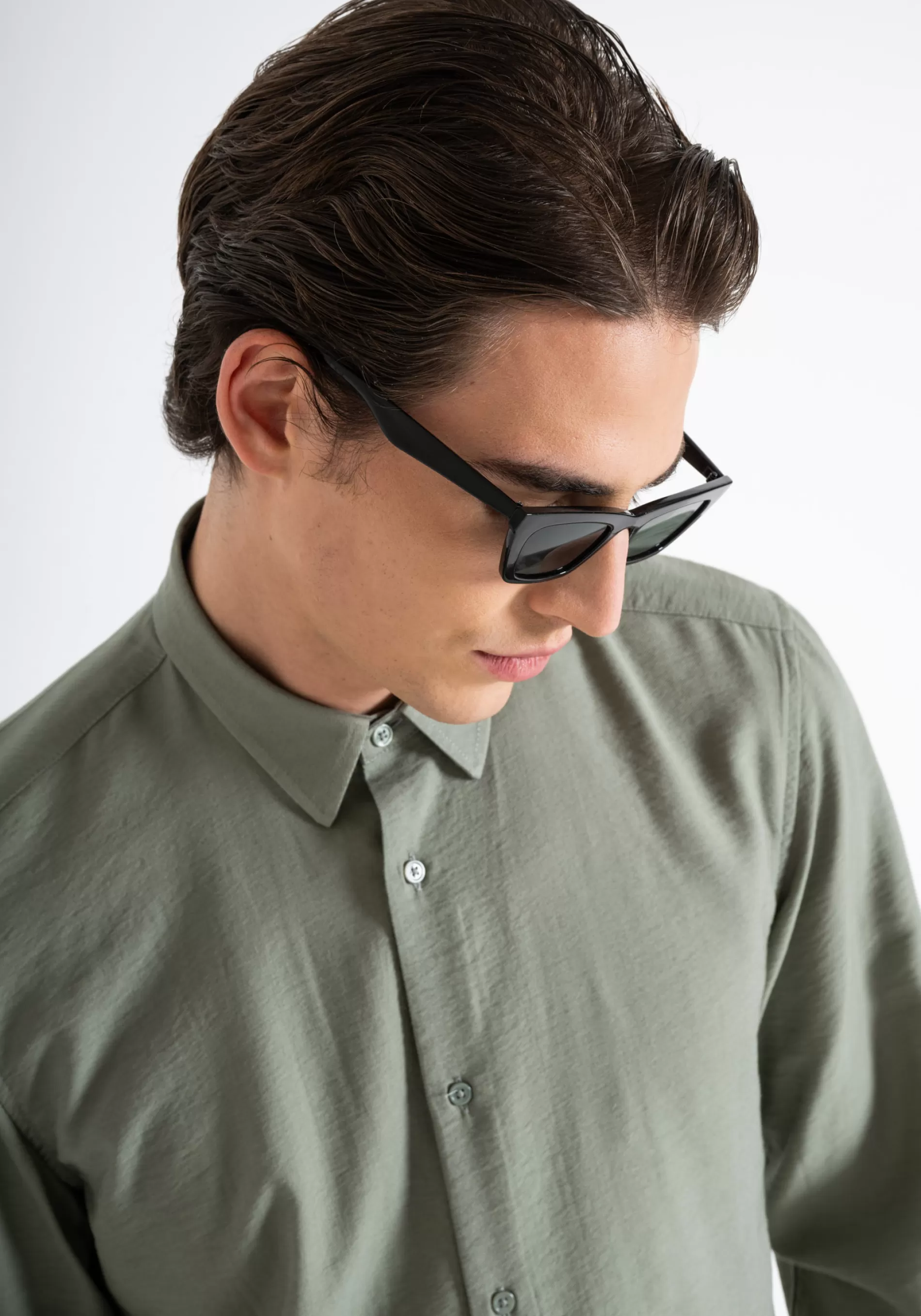 New NAPLES REGULAR FIT SHIRT IN VISCOSE BLEND FABRIC WITH SOFT HAND Shirts