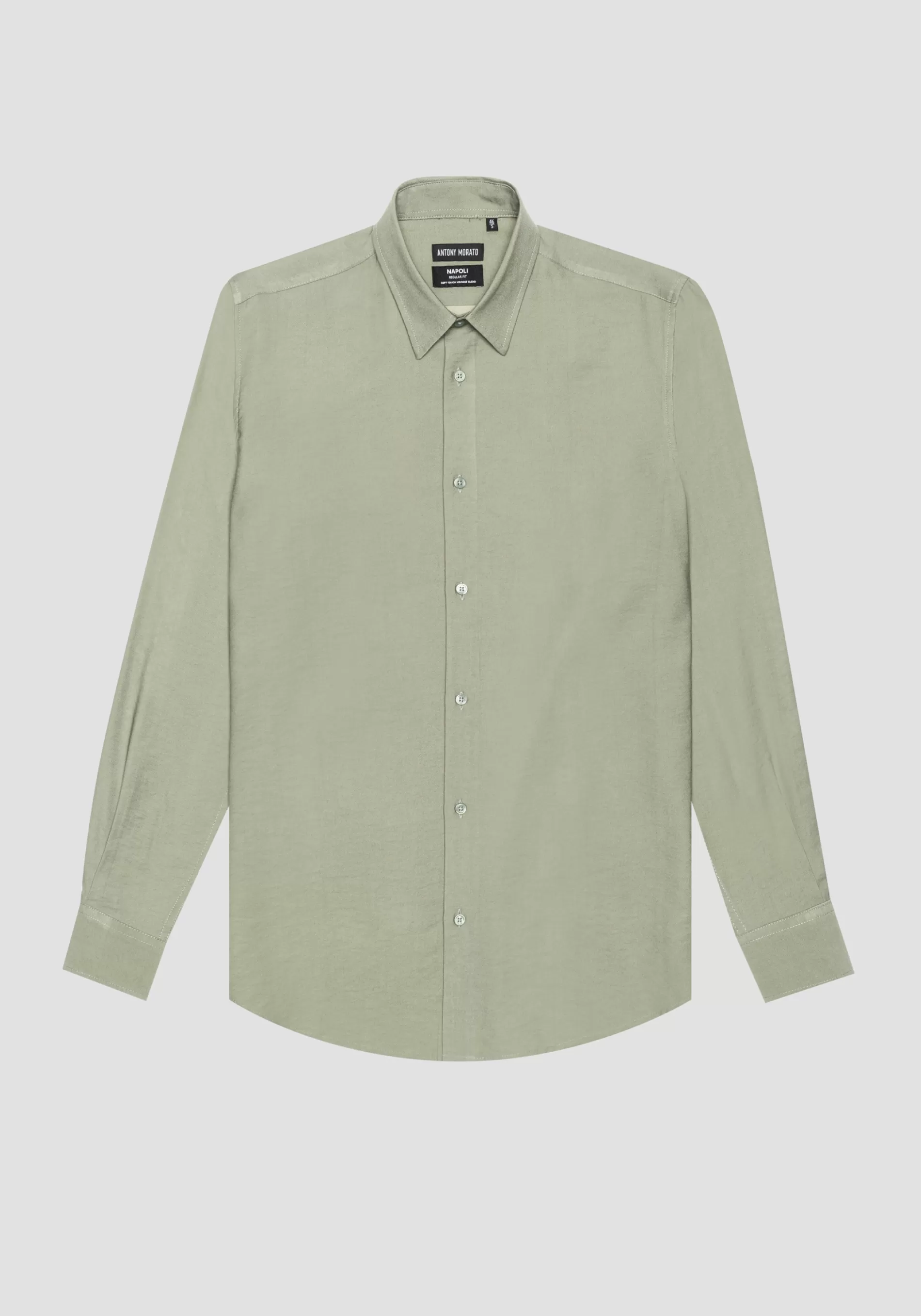 New NAPLES REGULAR FIT SHIRT IN VISCOSE BLEND FABRIC WITH SOFT HAND Shirts