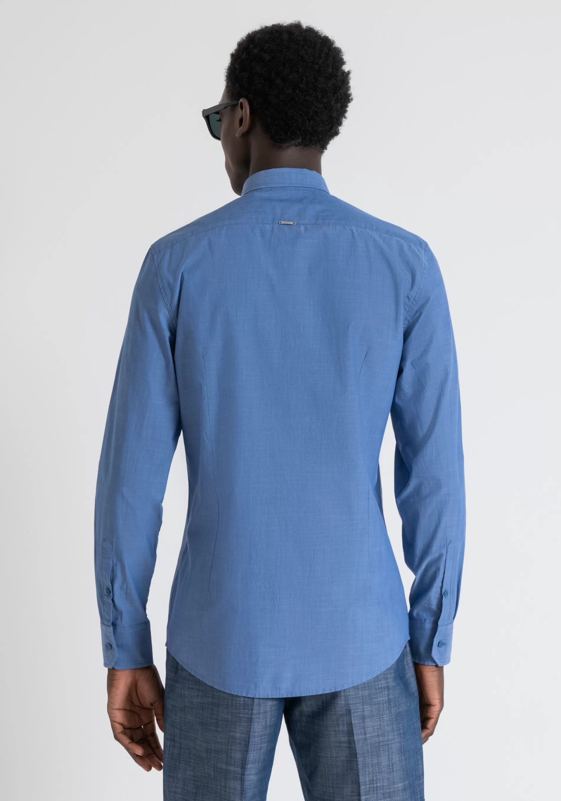 Sale NAPLES SLIM FIT SHIRT IN FLAMED COTTON WITH SOFT HAND Shirts