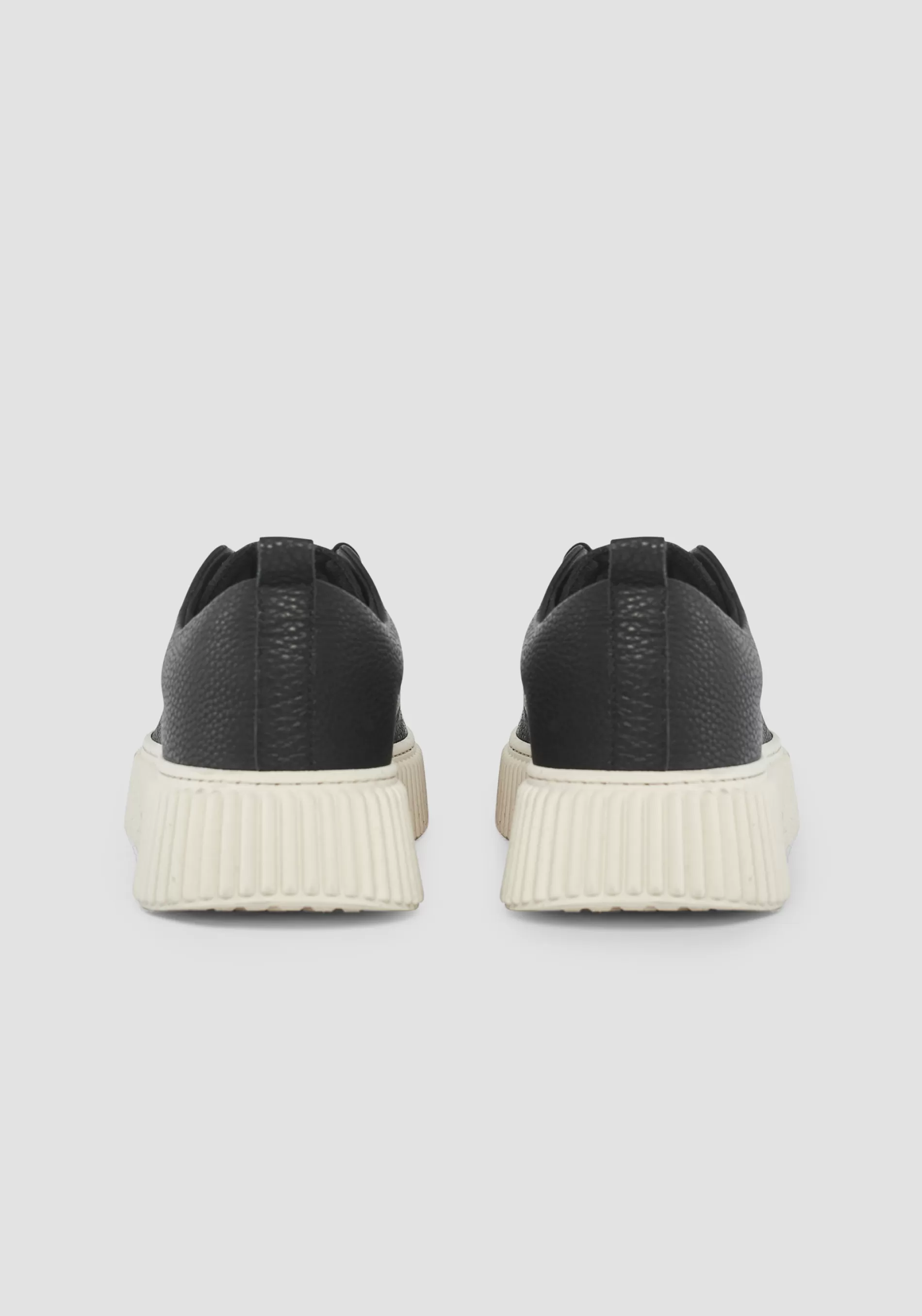Best Sale "ALLEN" LOW-TOP SNEAKERS IN 100% SOLID-COLOUR LEATHER WITH PLATFORM SOLE Sneakers