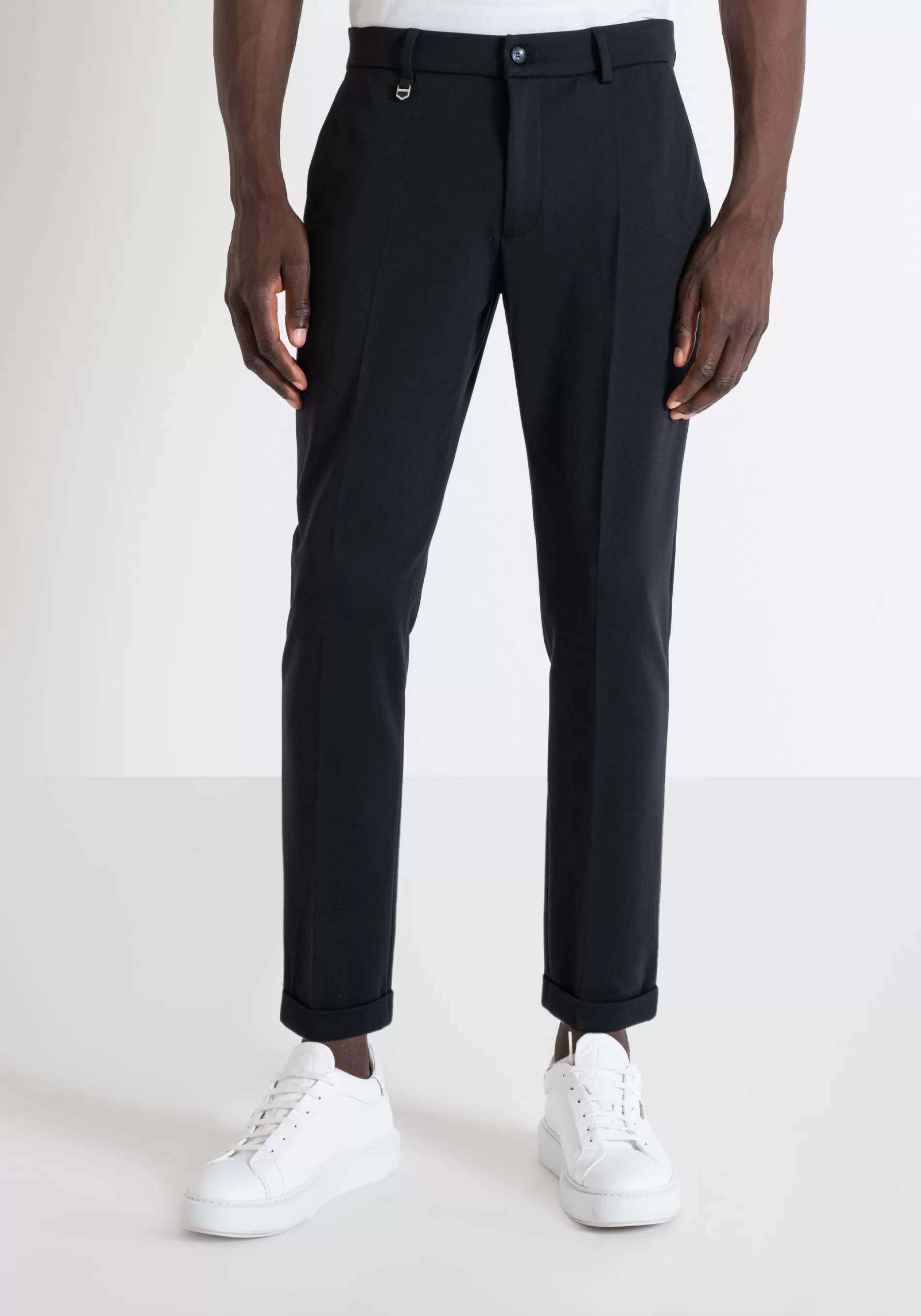 Best "ASHE" SUPER SKINNY FIT TROUSERS IN ELASTIC VISCOSE BLEND FABRIC Trousers
