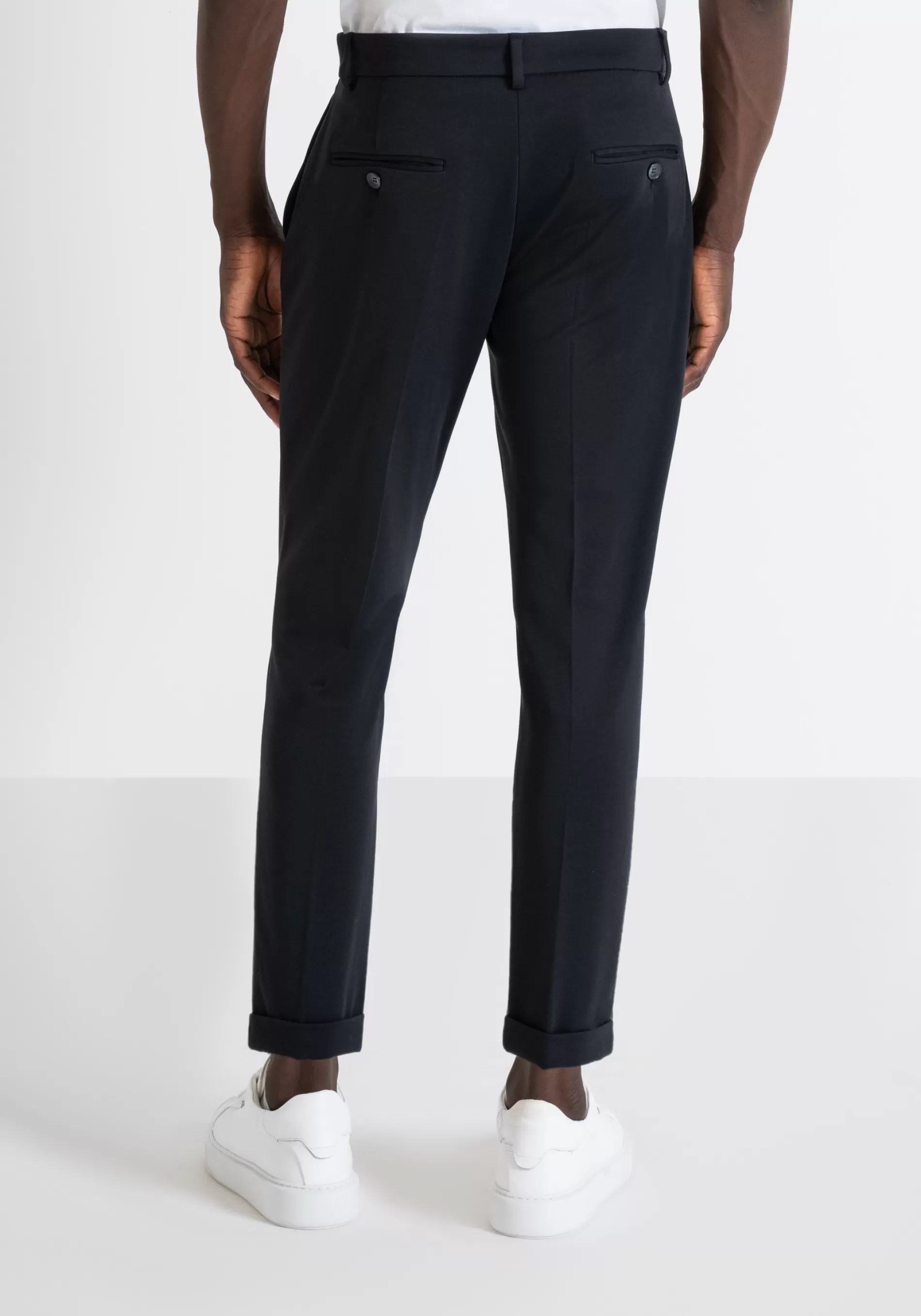 Best "ASHE" SUPER SKINNY FIT TROUSERS IN ELASTIC VISCOSE BLEND FABRIC Trousers