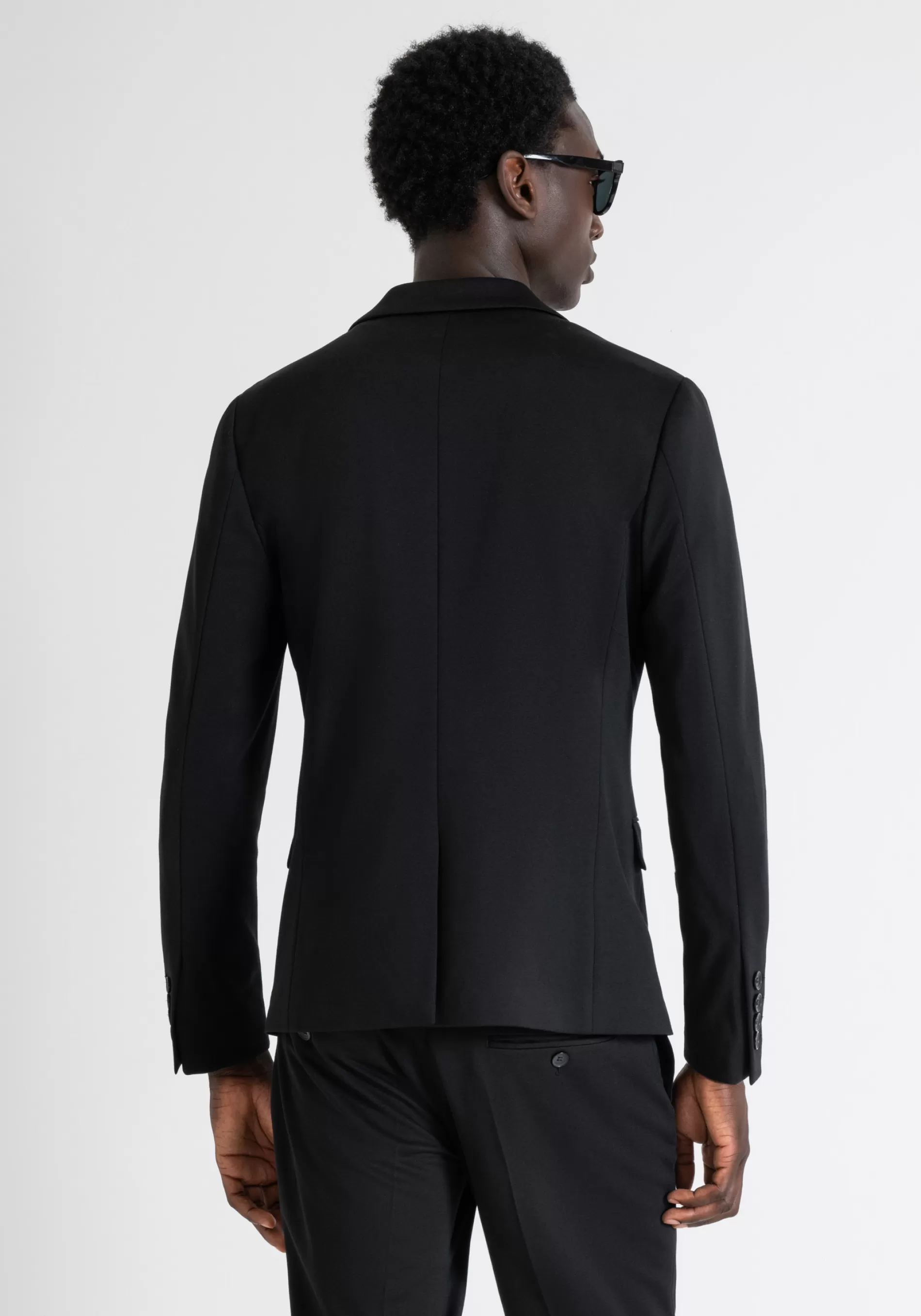 Clearance "ASHE" SUPER SLIM FIT JACKET IN STRETCH VISCOSE BLEND FABRIC Jackets and Gilet