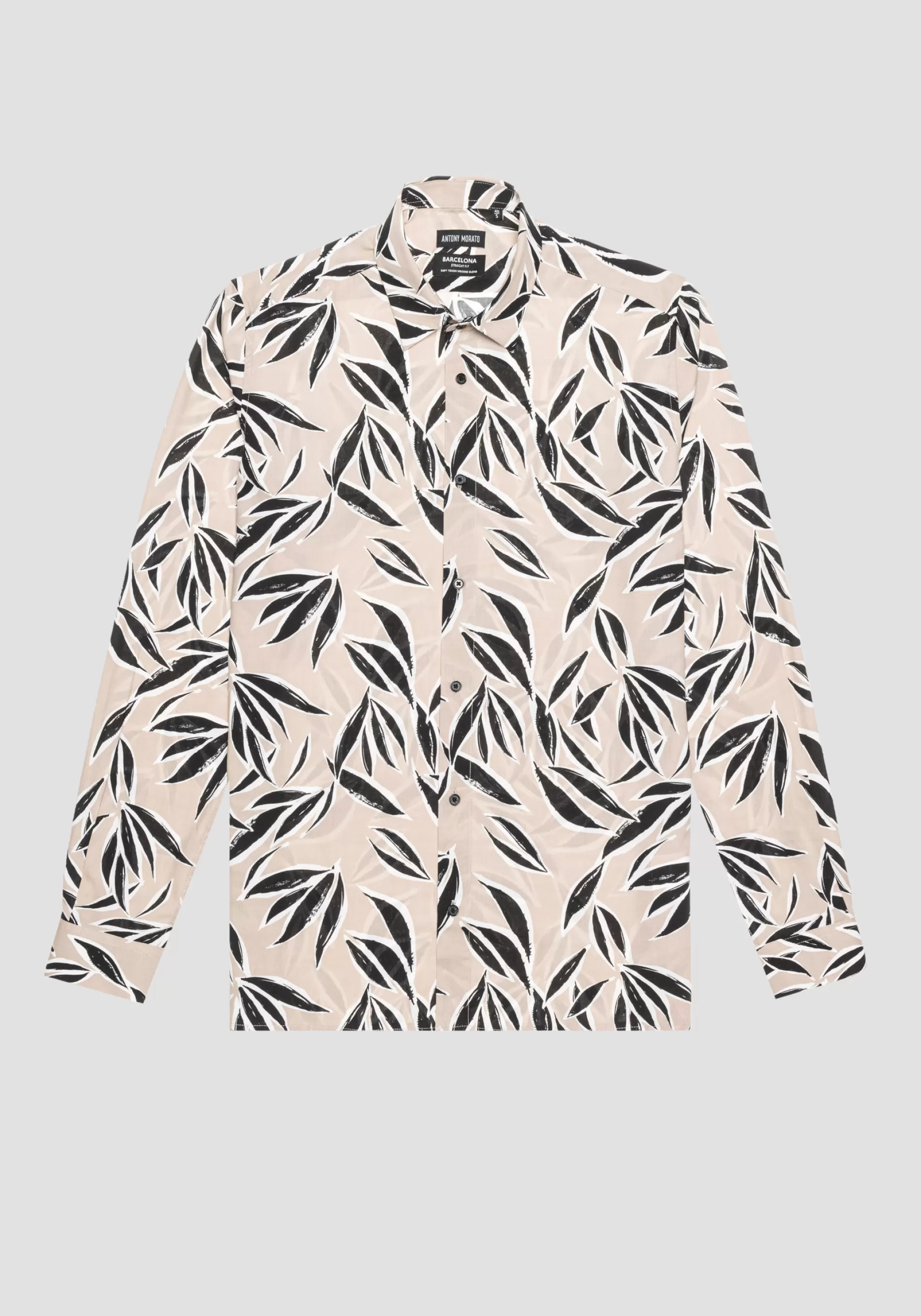 Store "BARCELONA" REGULAR FIT COTTON AND VISCOSE BLEND SHIRT WITH ALL-OVER PATTERN PRINT Shirts