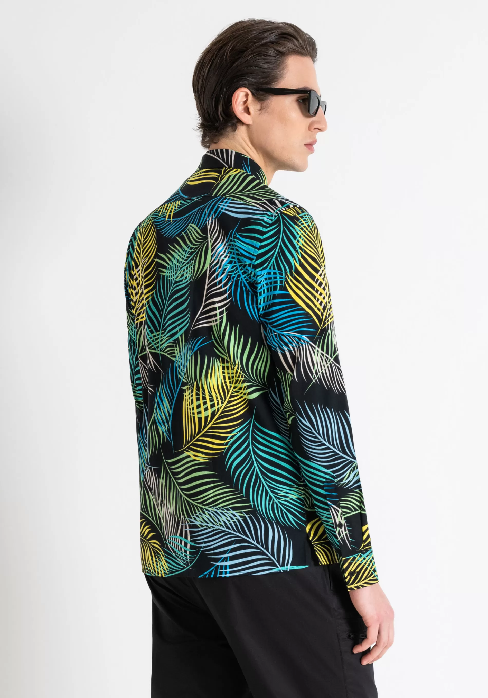 Sale "BARCELONA" REGULAR STRAIGHT FIT SHIRT IN PRINTED SOFT COTTON BLEND Shirts