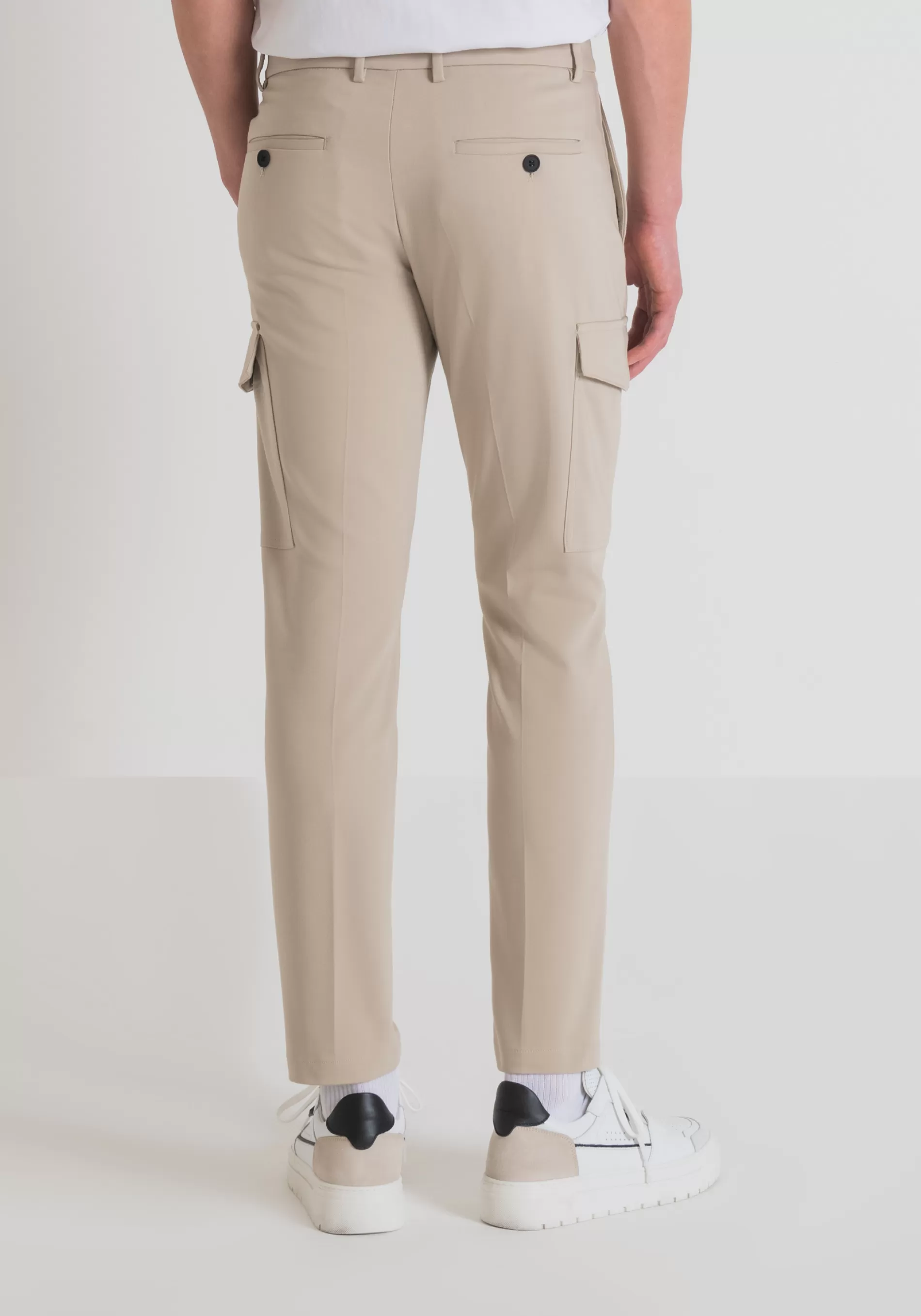 Clearance "BJORN" SKINNY FIT CARGO TROUSERS IN STRETCH COTTON BLEND FABRIC Trousers