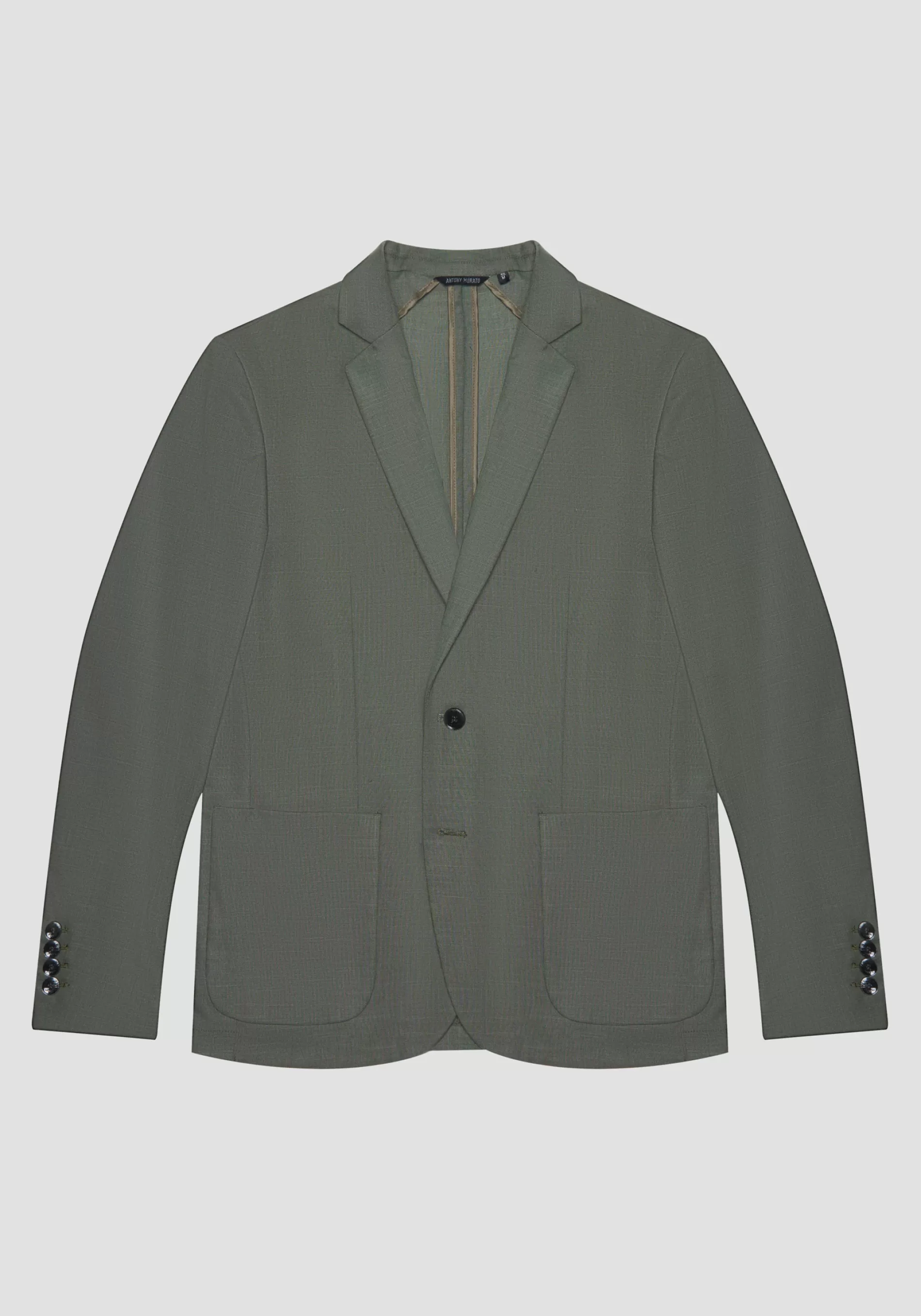 Best Sale "FRIDA" SLIM FIT JACKET IN STRETCH VISCOSE BLEND FABRIC WITH SLUB EFFECT Jackets and Gilet
