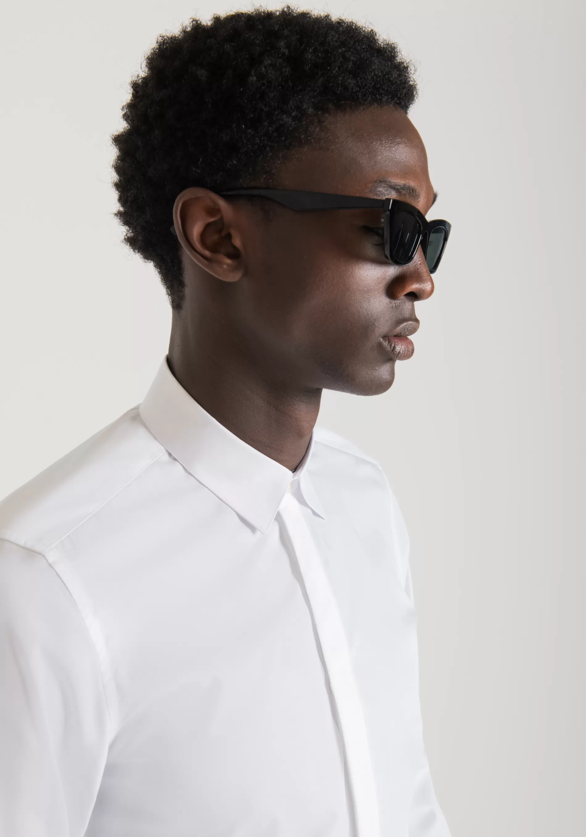 Best "LONDON" SLIM-FIT SHIRT IN EASY-IRON COTTON WITH CONCEALED BUTTONS Shirts