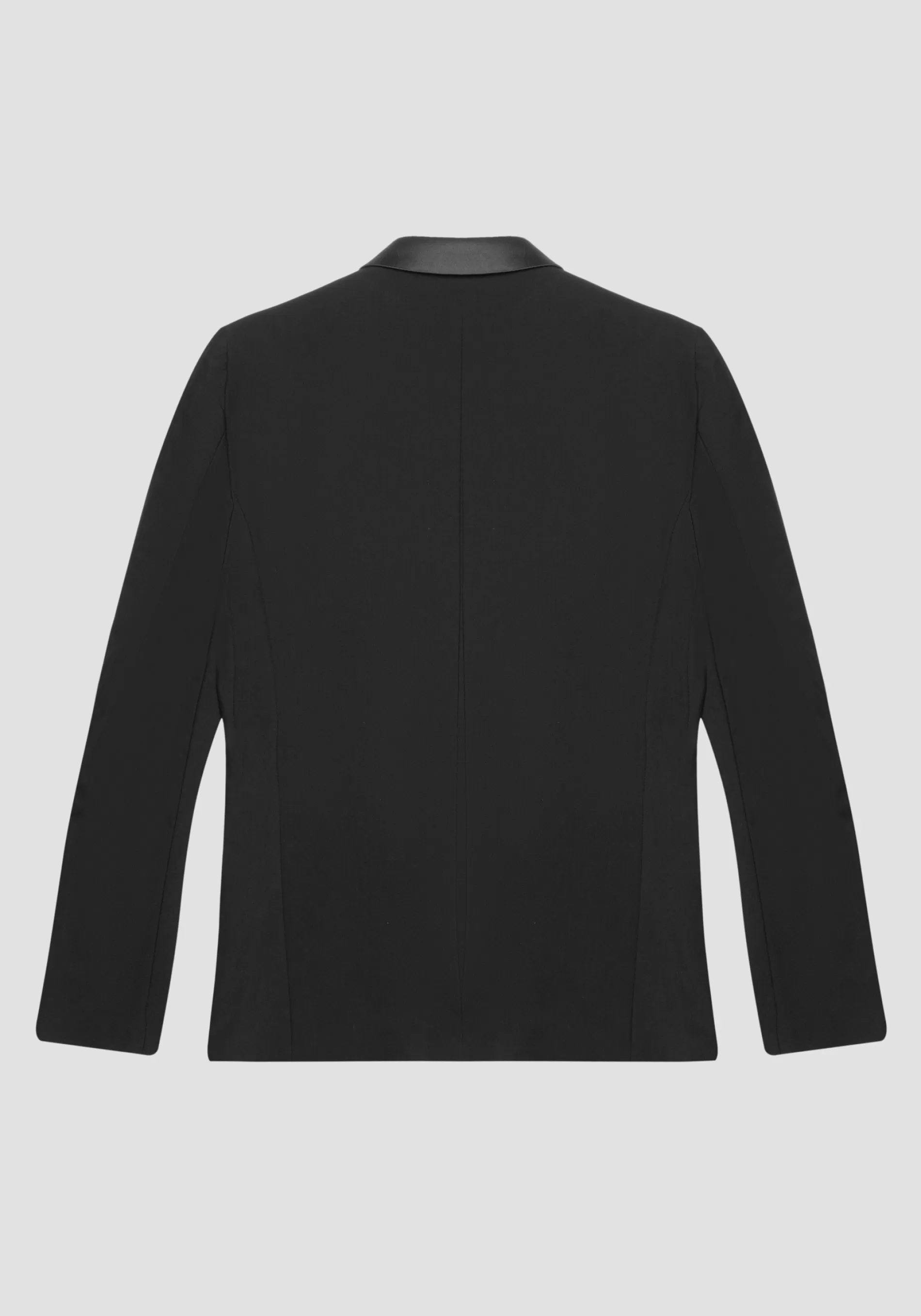 Hot "NINA" SLIM FIT JACKET IN STRETCH VISCOSE BLEND FABRIC WITH SATIN DETAILS Jackets and Gilet