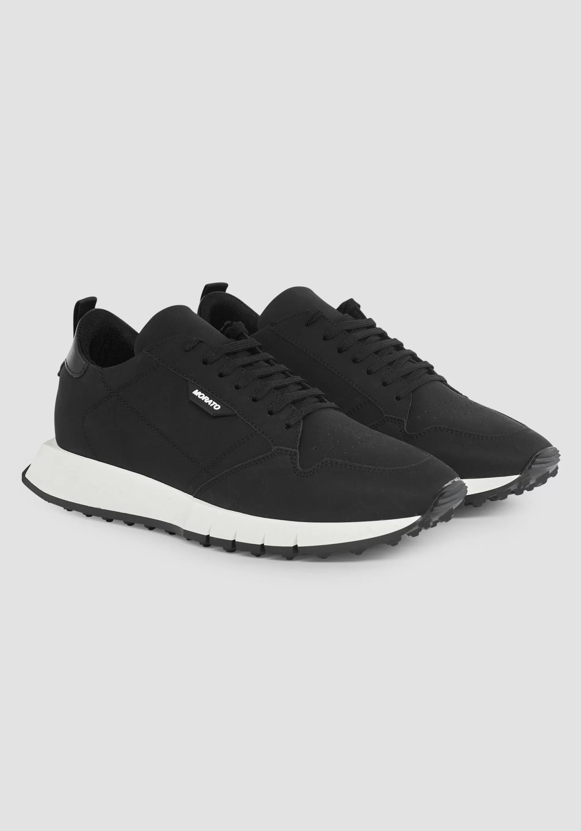 Cheap "RUN WHEATON" LOW-TOP SNEAKERS IN RECYCLED NUBUCK Sneakers