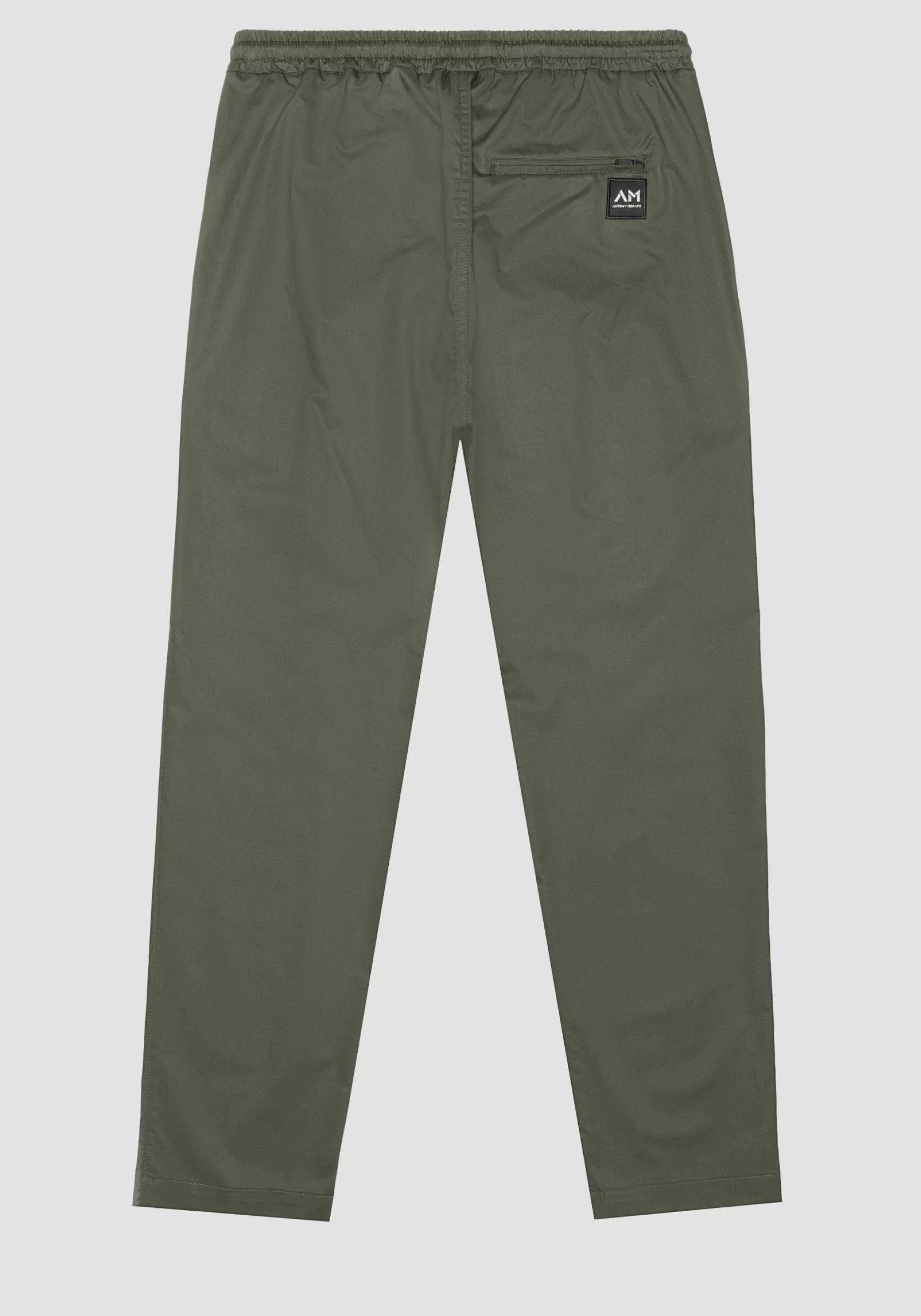 Flash Sale REGULAR FIT CARGO TROUSERS IN COTTON TWILL WITH ZIPPERED POCKETS AND LOGO PATCH Trousers