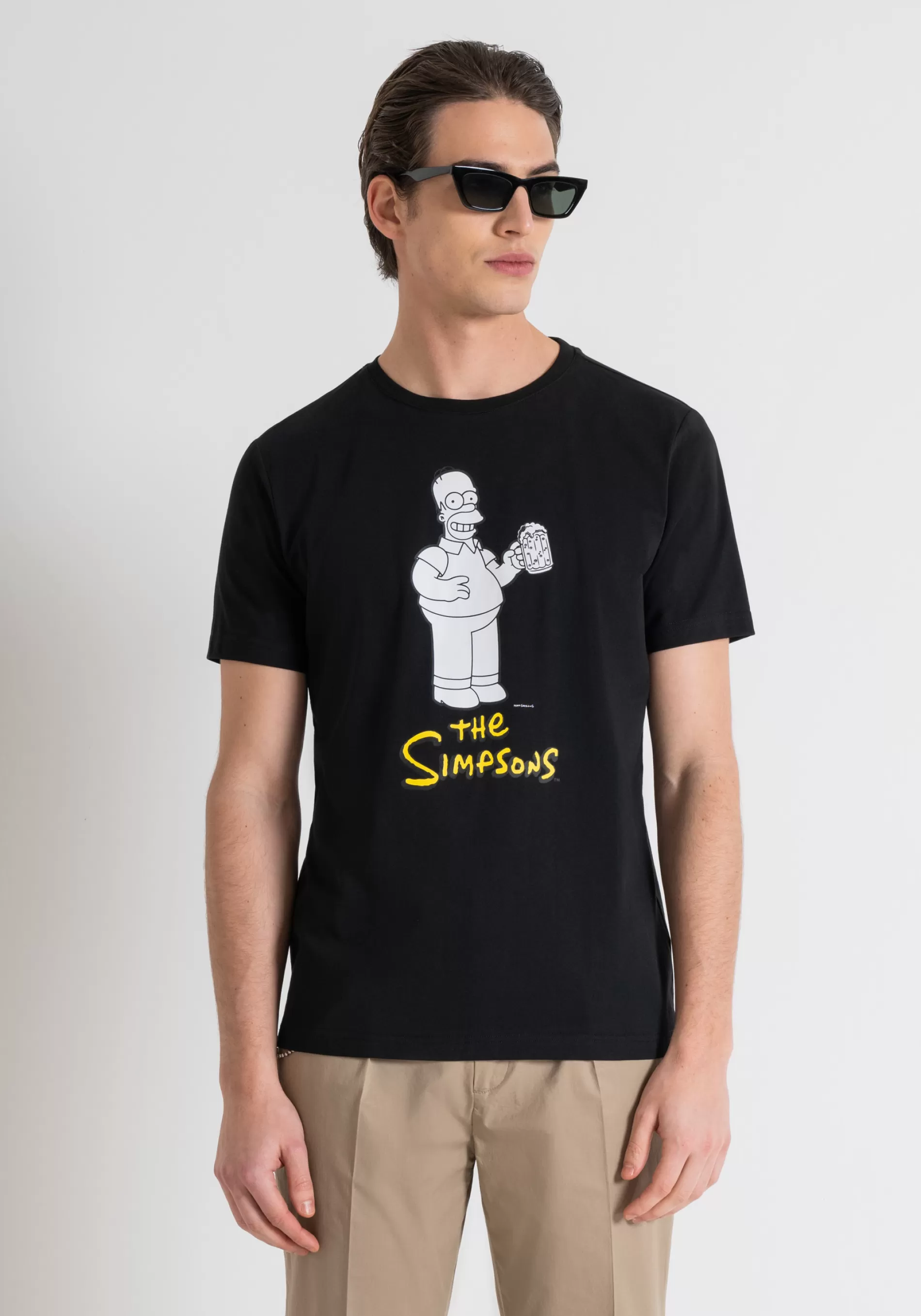 New REGULAR FIT COTTON JERSEY T-SHIRT WITH MATT PLASTIC PRINT AND INJECTION-MOLDED EMBOSSED PRINT T-shirts and Polo