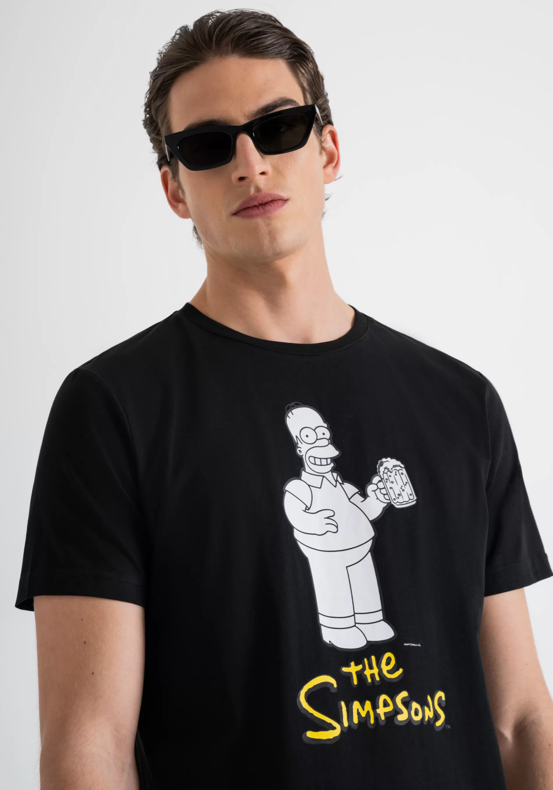 New REGULAR FIT COTTON JERSEY T-SHIRT WITH MATT PLASTIC PRINT AND INJECTION-MOLDED EMBOSSED PRINT T-shirts and Polo