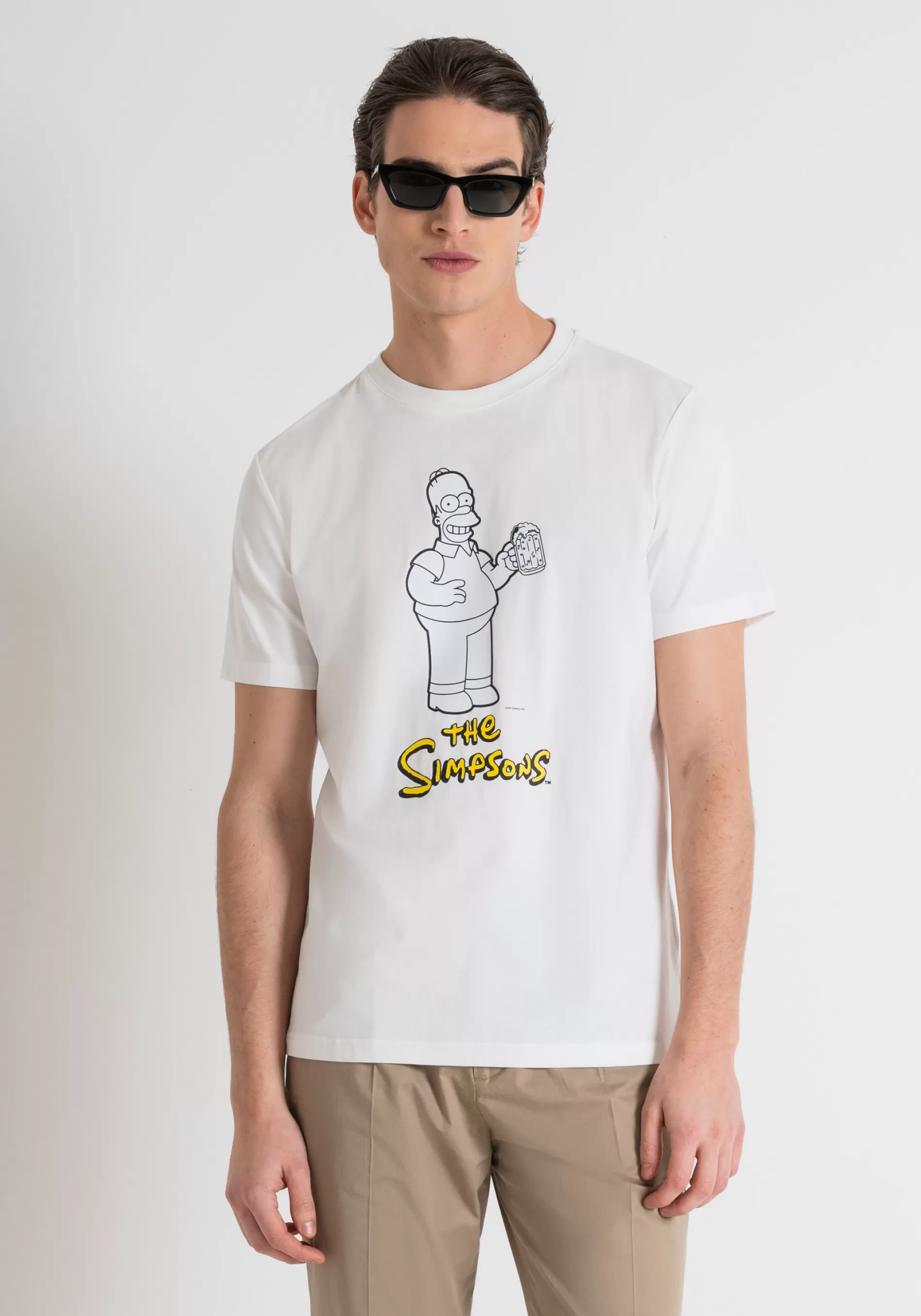 Outlet REGULAR FIT COTTON JERSEY T-SHIRT WITH MATT PLASTIC PRINT AND INJECTION-MOLDED EMBOSSED PRINT T-shirts and Polo