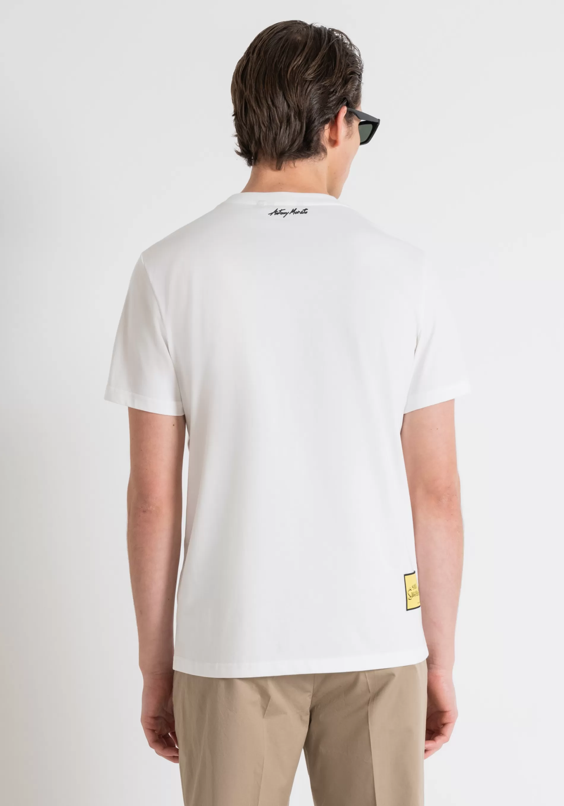 Outlet REGULAR FIT COTTON JERSEY T-SHIRT WITH MATT PLASTIC PRINT AND INJECTION-MOLDED EMBOSSED PRINT T-shirts and Polo