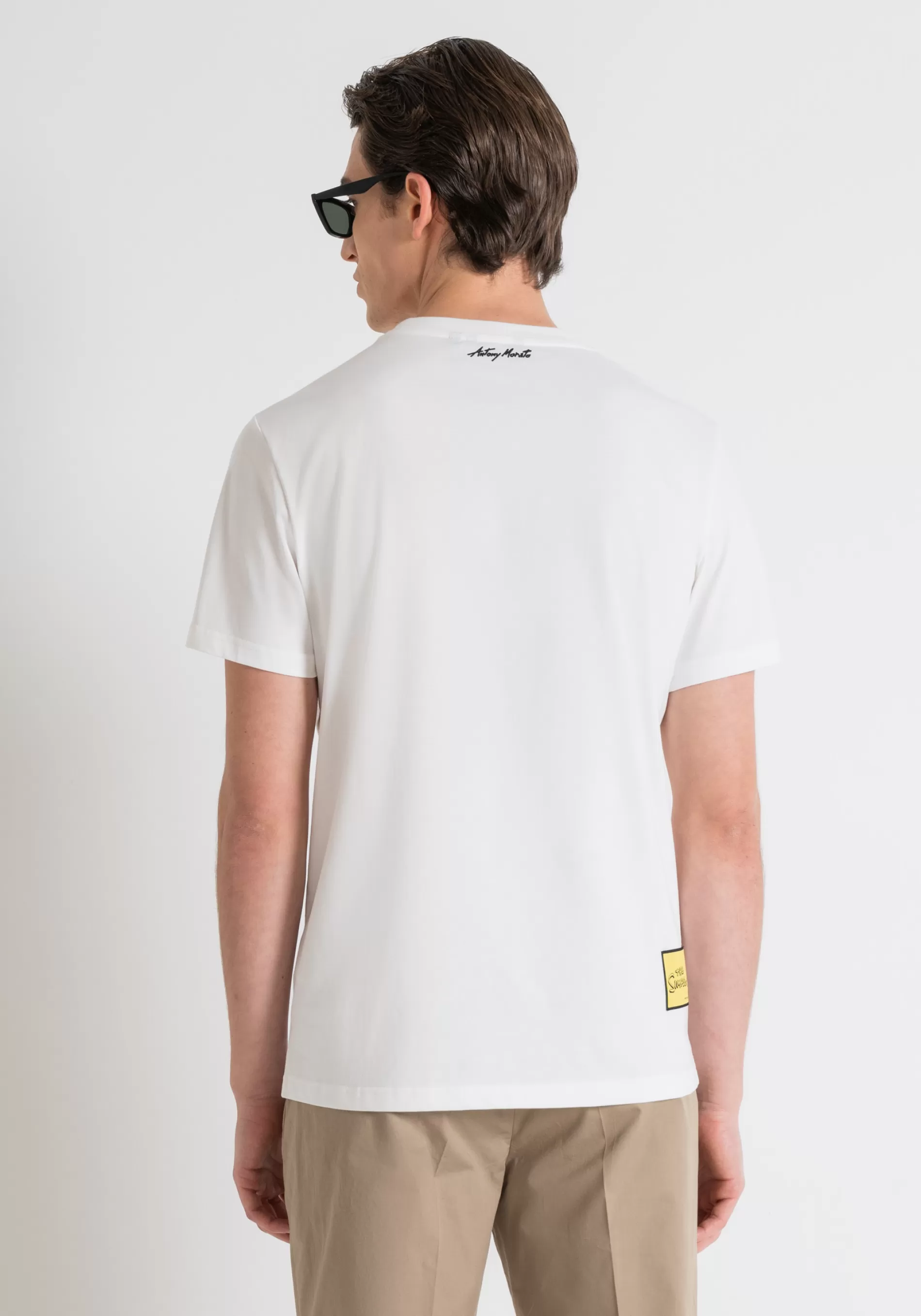 Outlet REGULAR FIT COTTON JERSEY T-SHIRT WITH MATT PLASTIC PRINT AND INJECTION-MOLDED EMBOSSED PRINT T-shirts and Polo