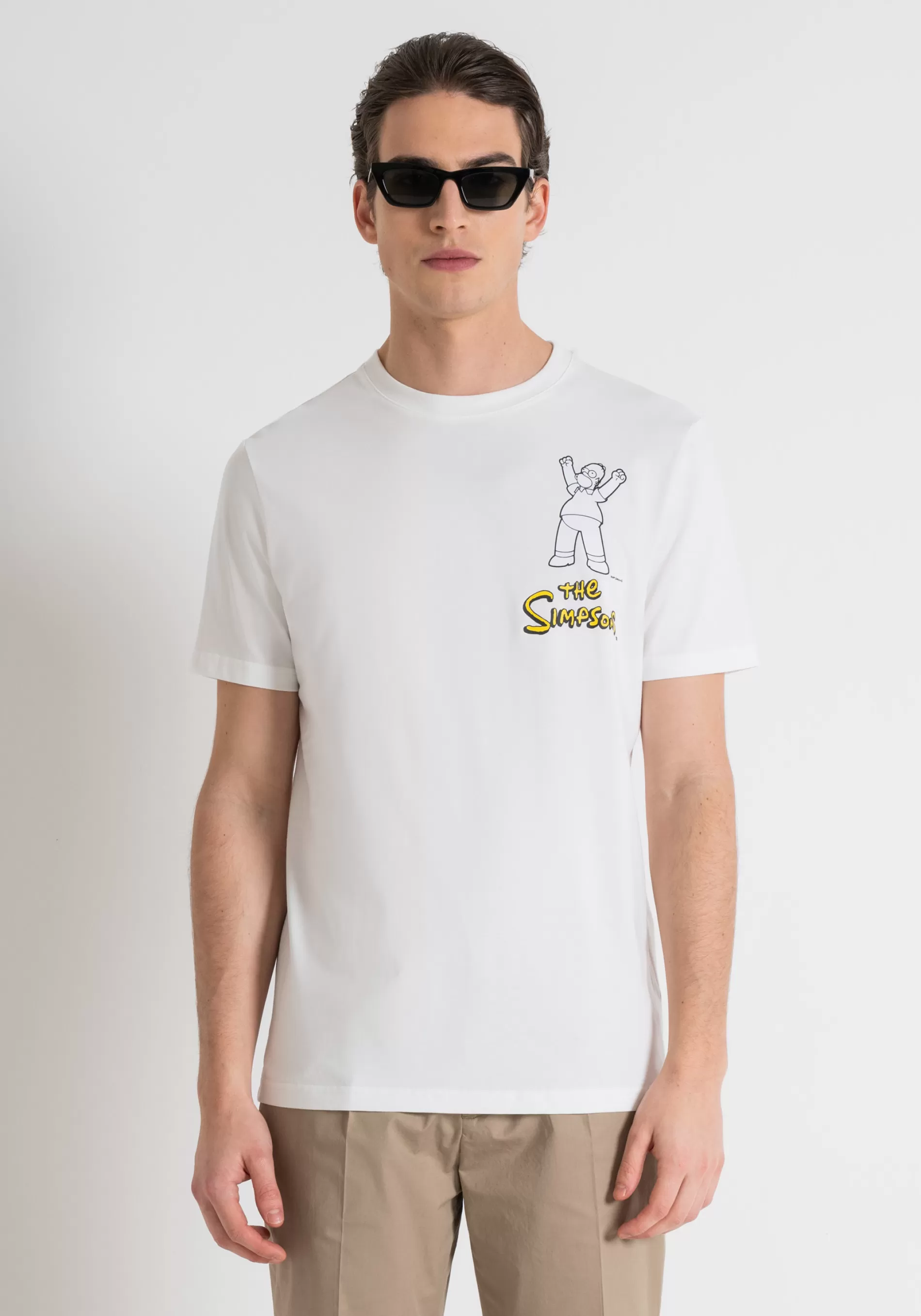 Hot REGULAR FIT COTTON JERSEY T-SHIRT WITH MATT PLASTIC PRINT AND INJECTION-MOLDED EMBOSSED PRINT T-shirts and Polo