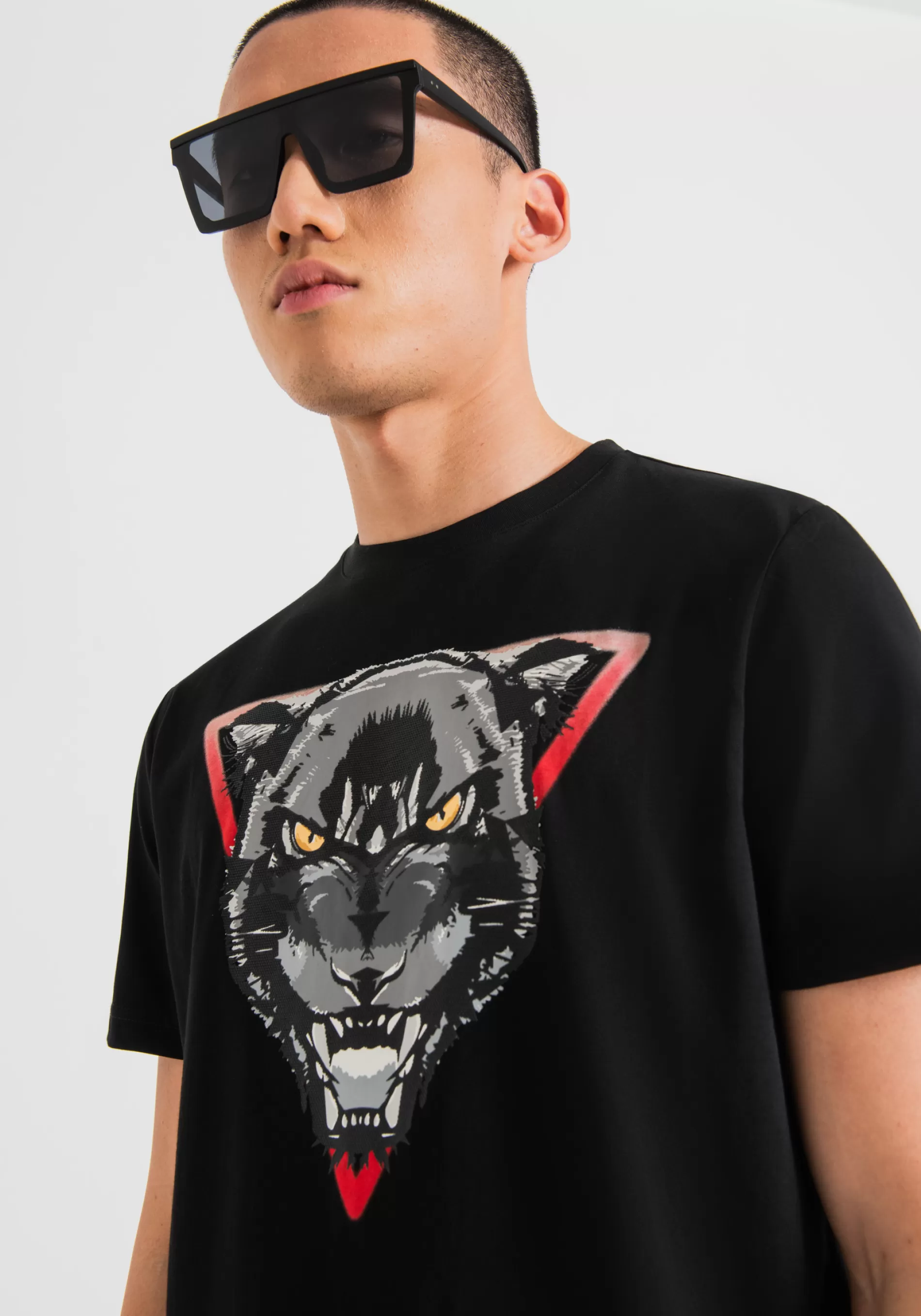Store REGULAR FIT COTTON JERSEY T-SHIRT WITH WATER-BASED AND MATT PLASTIC PRINT T-shirts and Polo