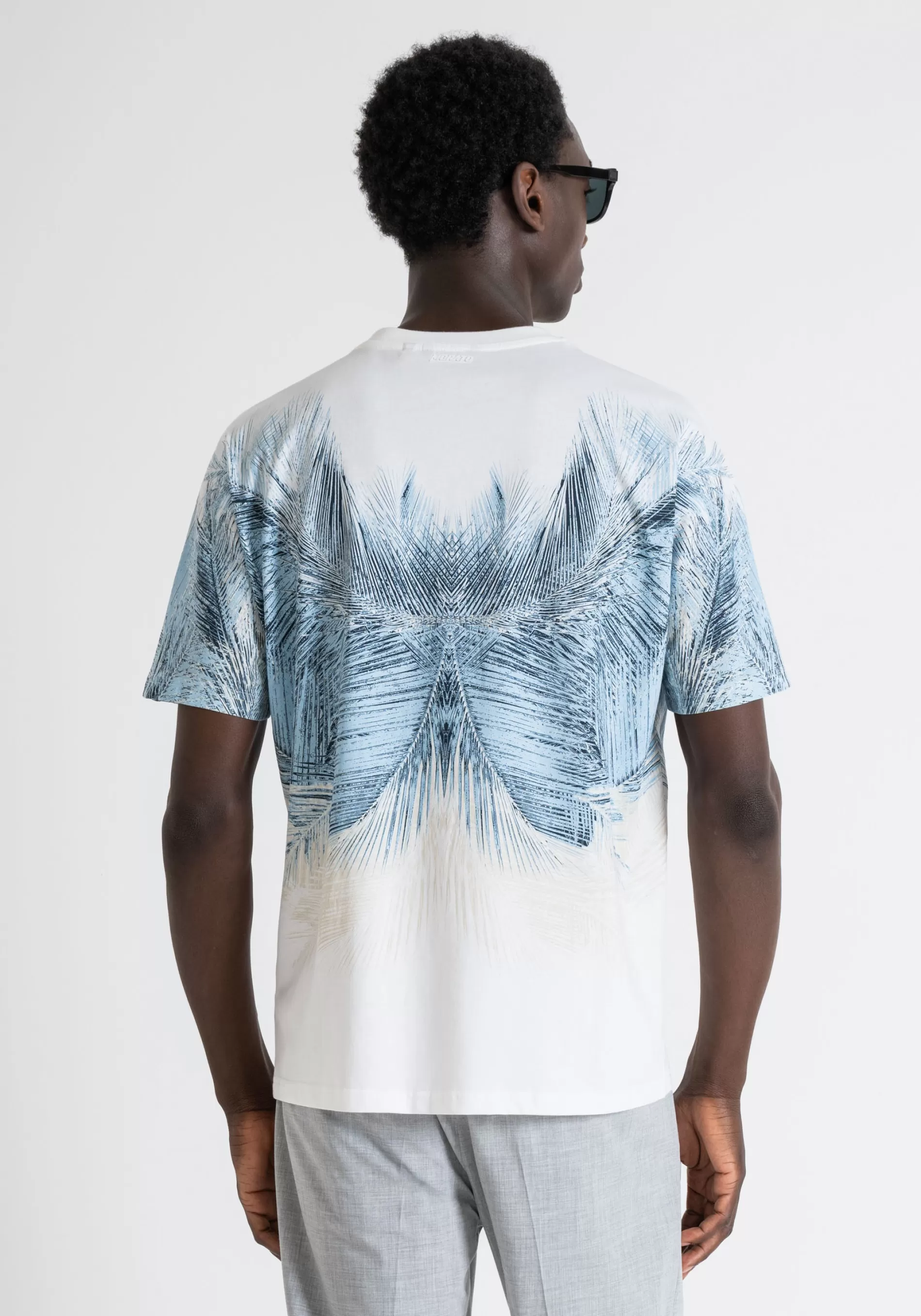 Best Sale REGULAR FIT COTTON T-SHIRT WITH WATER-BASED PRINT AND INJECTION-MOLDED LOGO EMBOSSED PRINT T-shirts and Polo