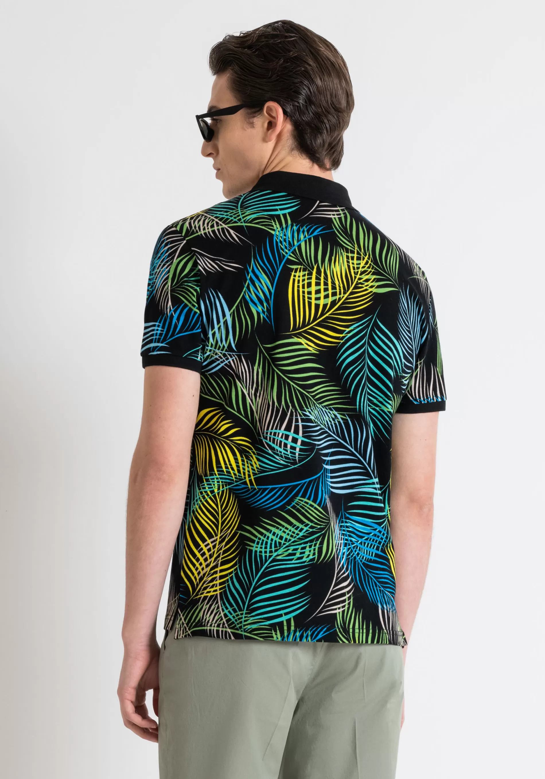 Discount REGULAR FIT MERCERIZED COTTON PIQUÉ POLO PRINTED WITH LOGO PLAQUE T-shirts and Polo
