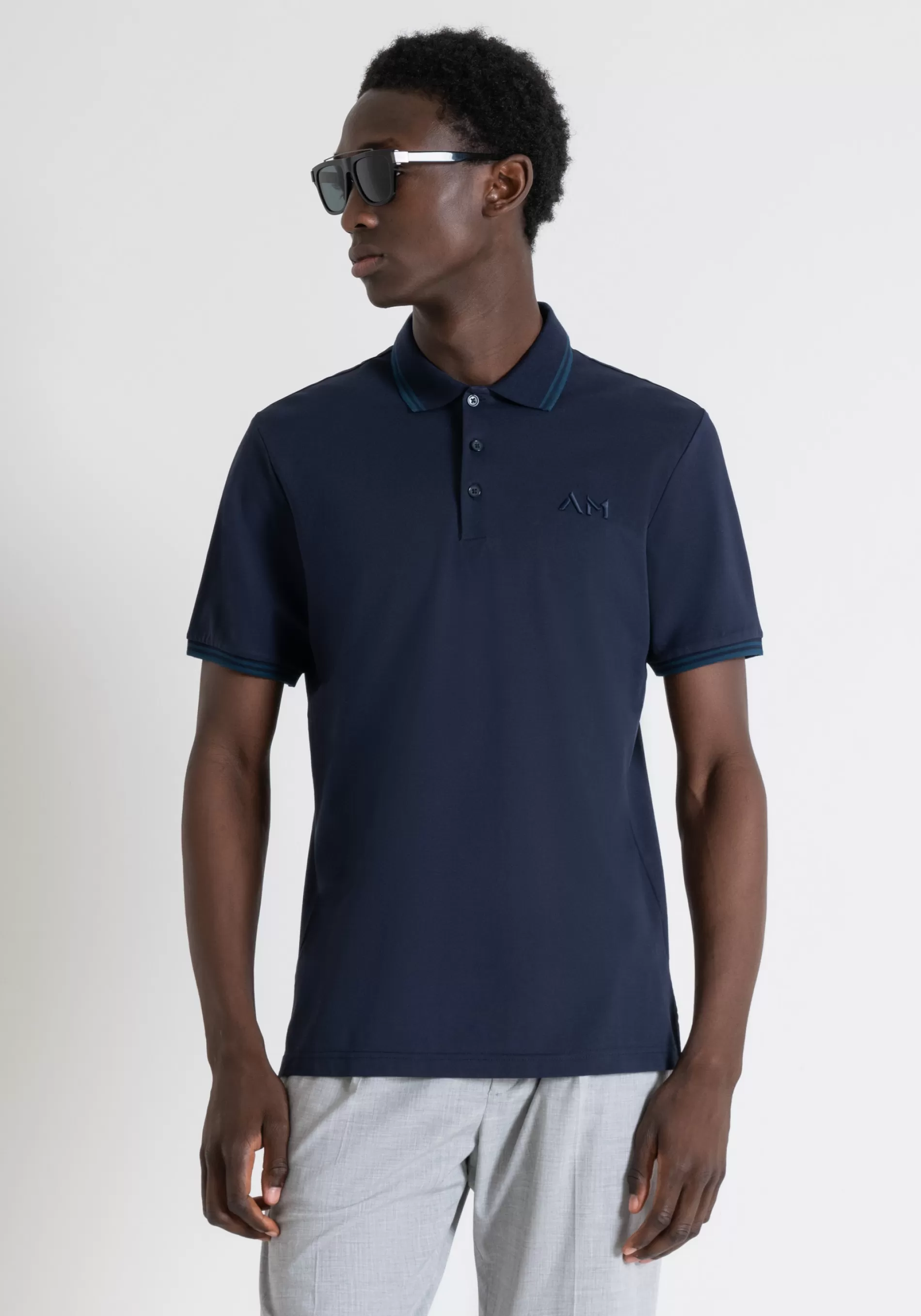 Best Sale REGULAR FIT MERCERIZED COTTON PIQUÉ POLO WITH EMBROIDERED LOGO T-shirts and Polo