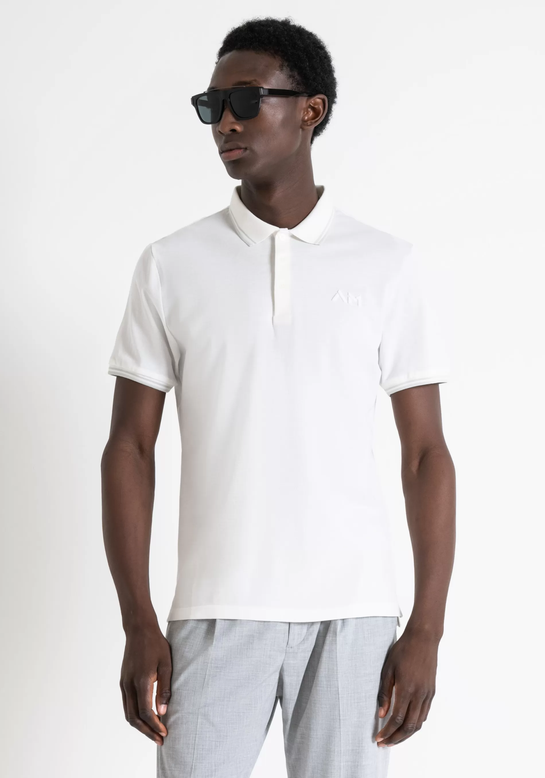 Cheap REGULAR FIT POLO IN MERCERIZED COTTON PIQUÉ WITH EMBROIDERED LOGO T-shirts and Polo