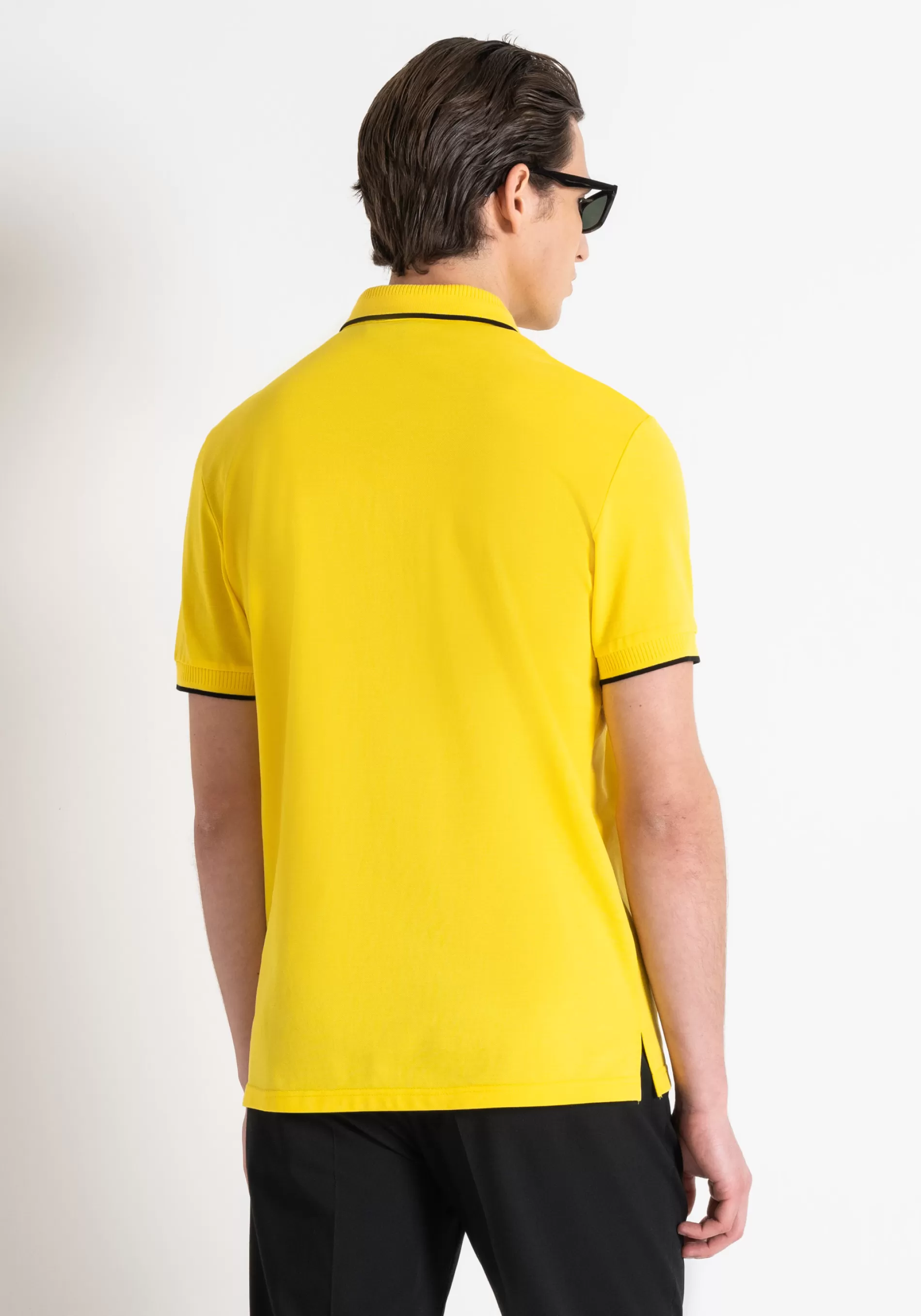 Cheap REGULAR FIT POLO IN MERCERIZED COTTON PIQUÉ WITH LOGO PATCH T-shirts and Polo