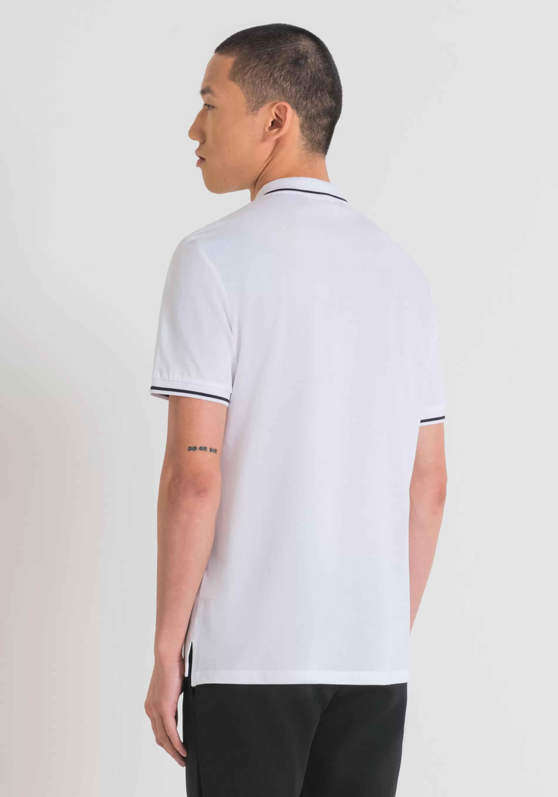 Outlet REGULAR FIT POLO SHIRT IN MERCERISED PIQUE WITH RUBBERISED PLAQUE AND METAL LOGO T-shirts and Polo