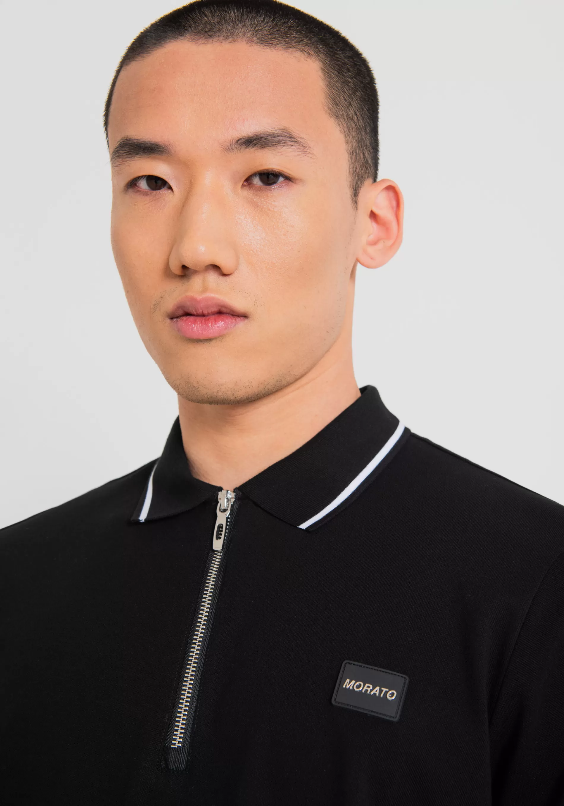Store REGULAR FIT POLO SHIRT IN MERCERISED PIQUE WITH RUBBERISED PLAQUE AND METAL LOGO T-shirts and Polo
