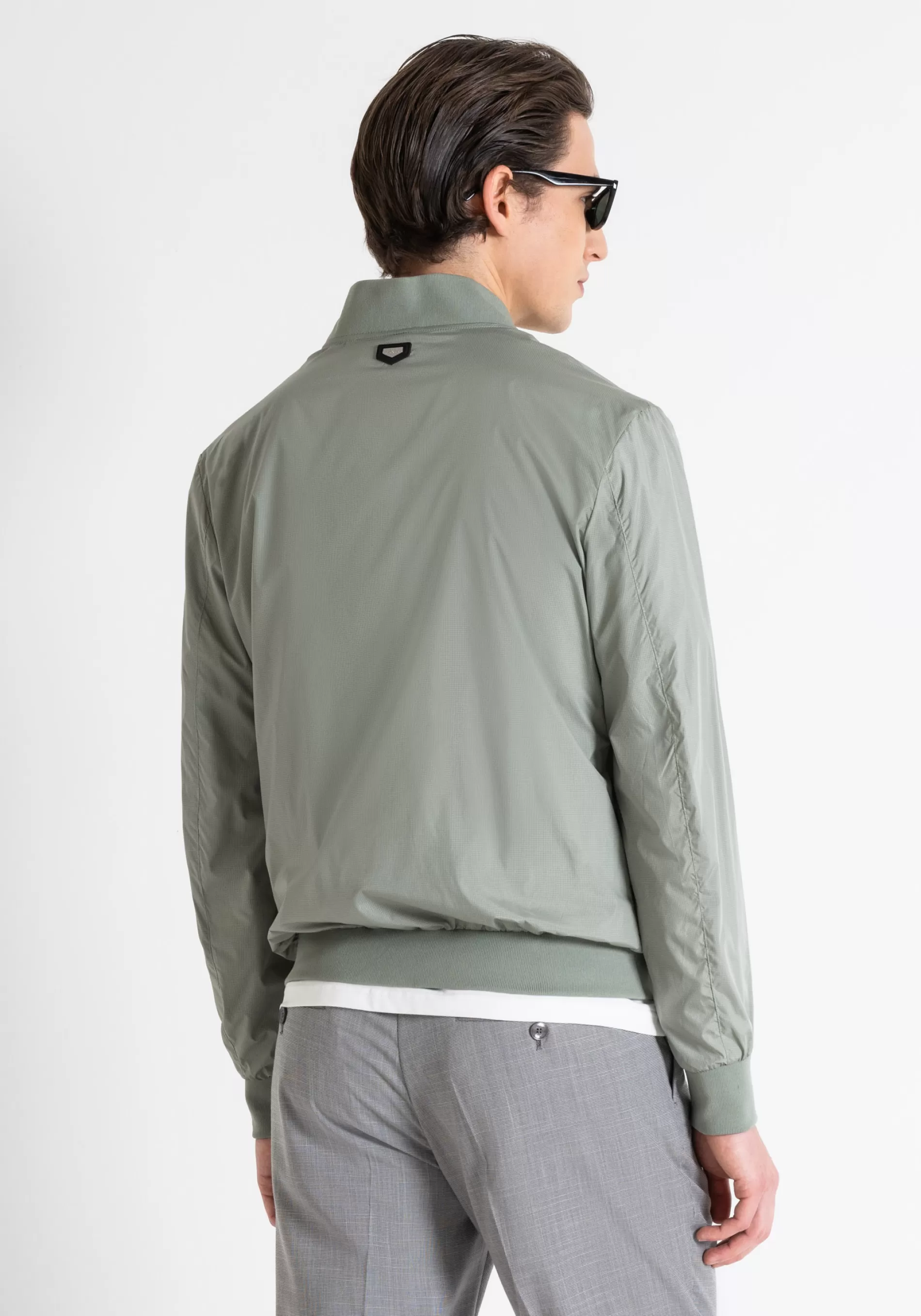 Online REGULAR FIT SHOULDER PIECE IN RIB STOP TECHNICAL FABRIC WITH LOGO PLAQUE Field Jackets and Coats