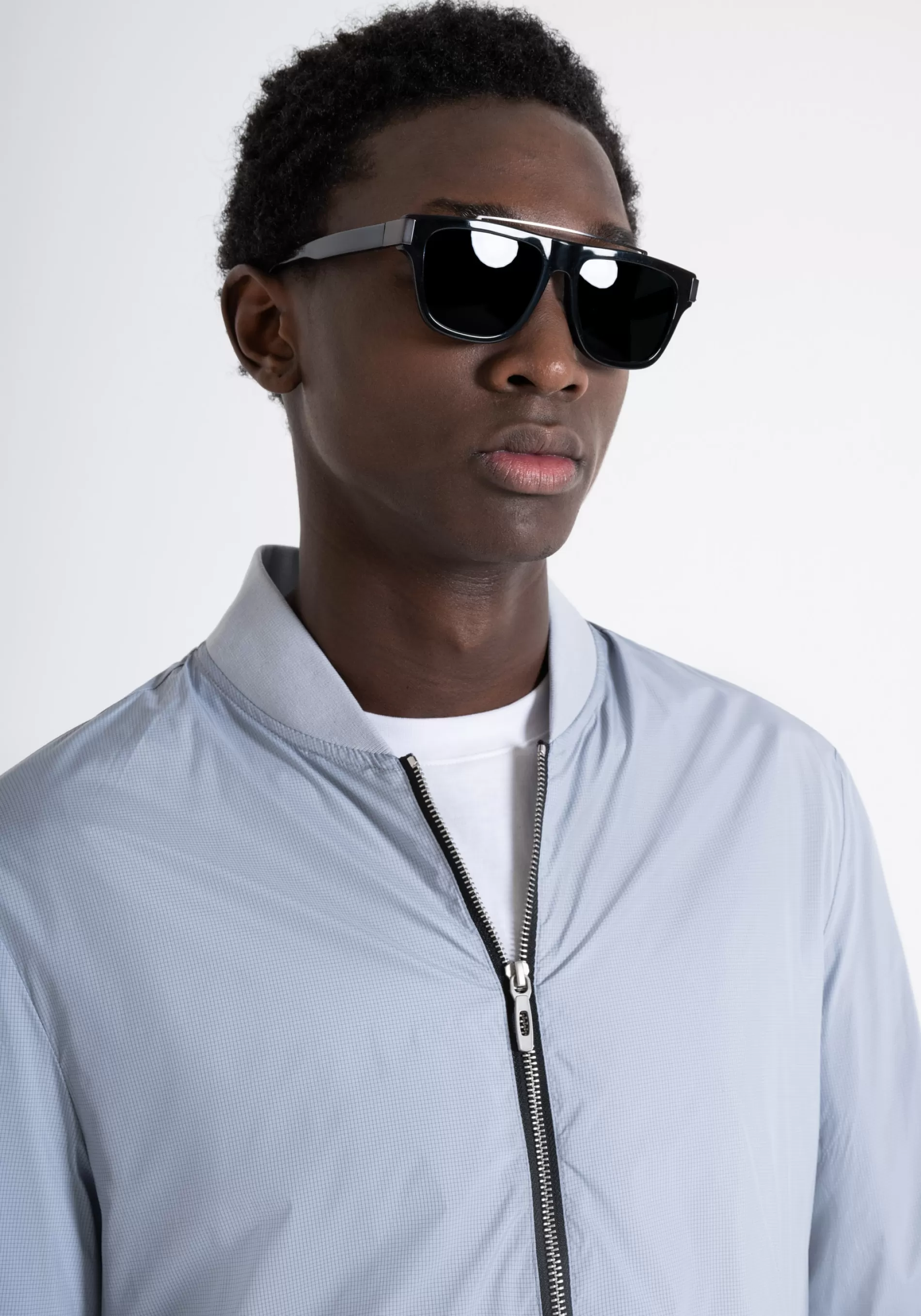 Flash Sale REGULAR FIT SHOULDER PIECE IN RIB STOP TECHNICAL FABRIC WITH LOGO PLAQUE Field Jackets and Coats