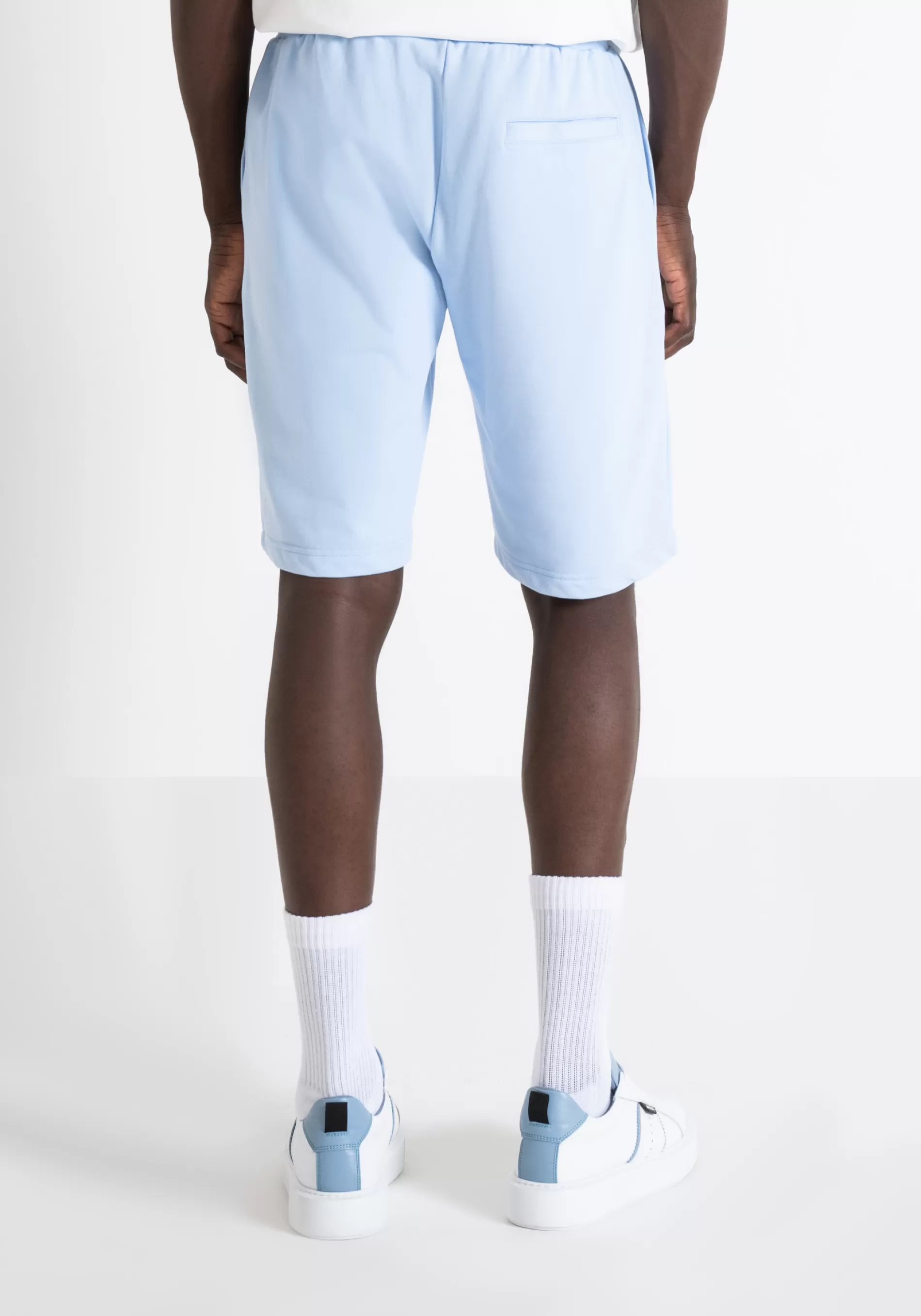 Best REGULAR FIT SUSTAINABLE COTTON-POLYESTER BLEND FLEECE SHORTS WITH EMBROIDERED LOGO Trousers