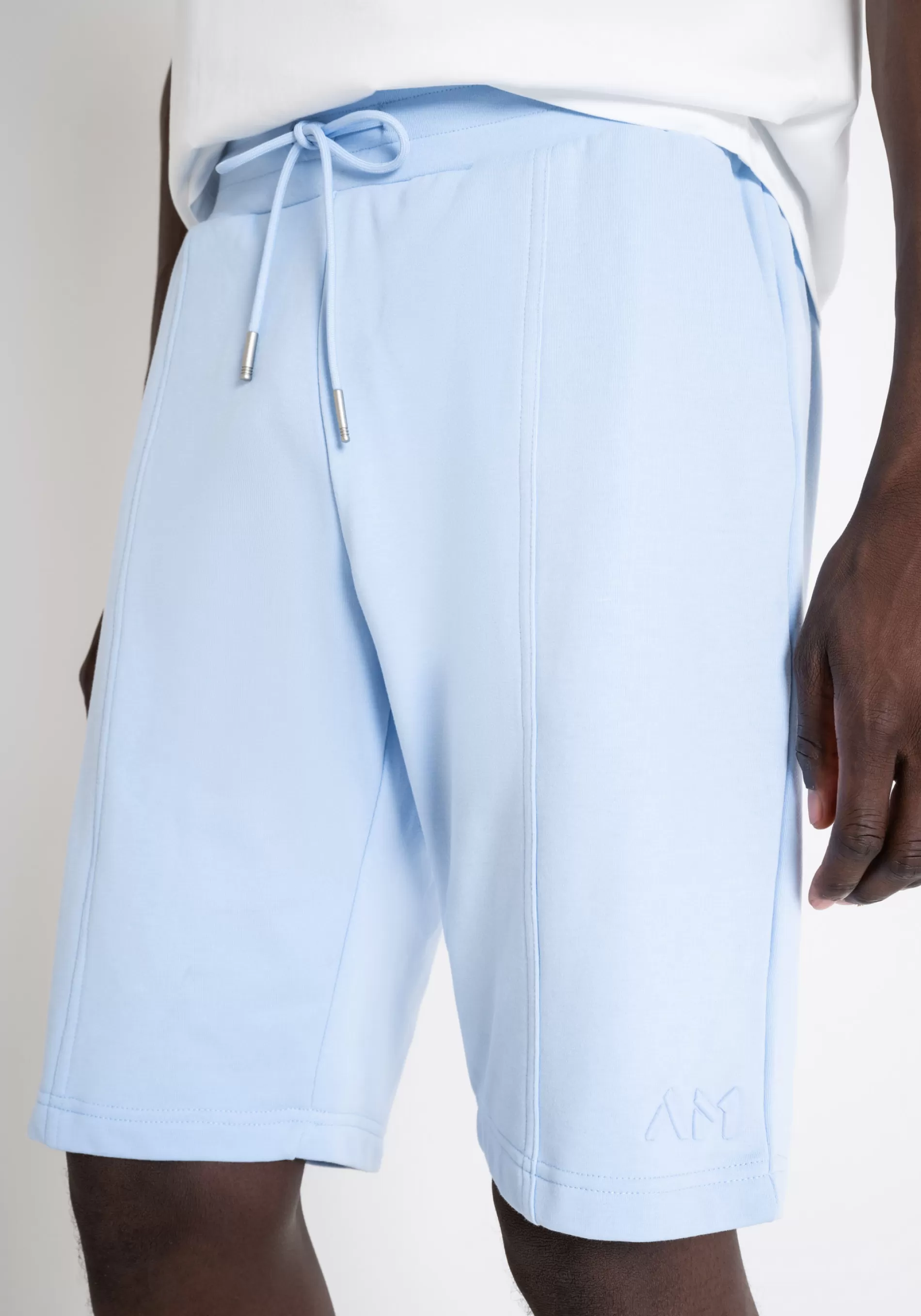 Best REGULAR FIT SUSTAINABLE COTTON-POLYESTER BLEND FLEECE SHORTS WITH EMBROIDERED LOGO Trousers