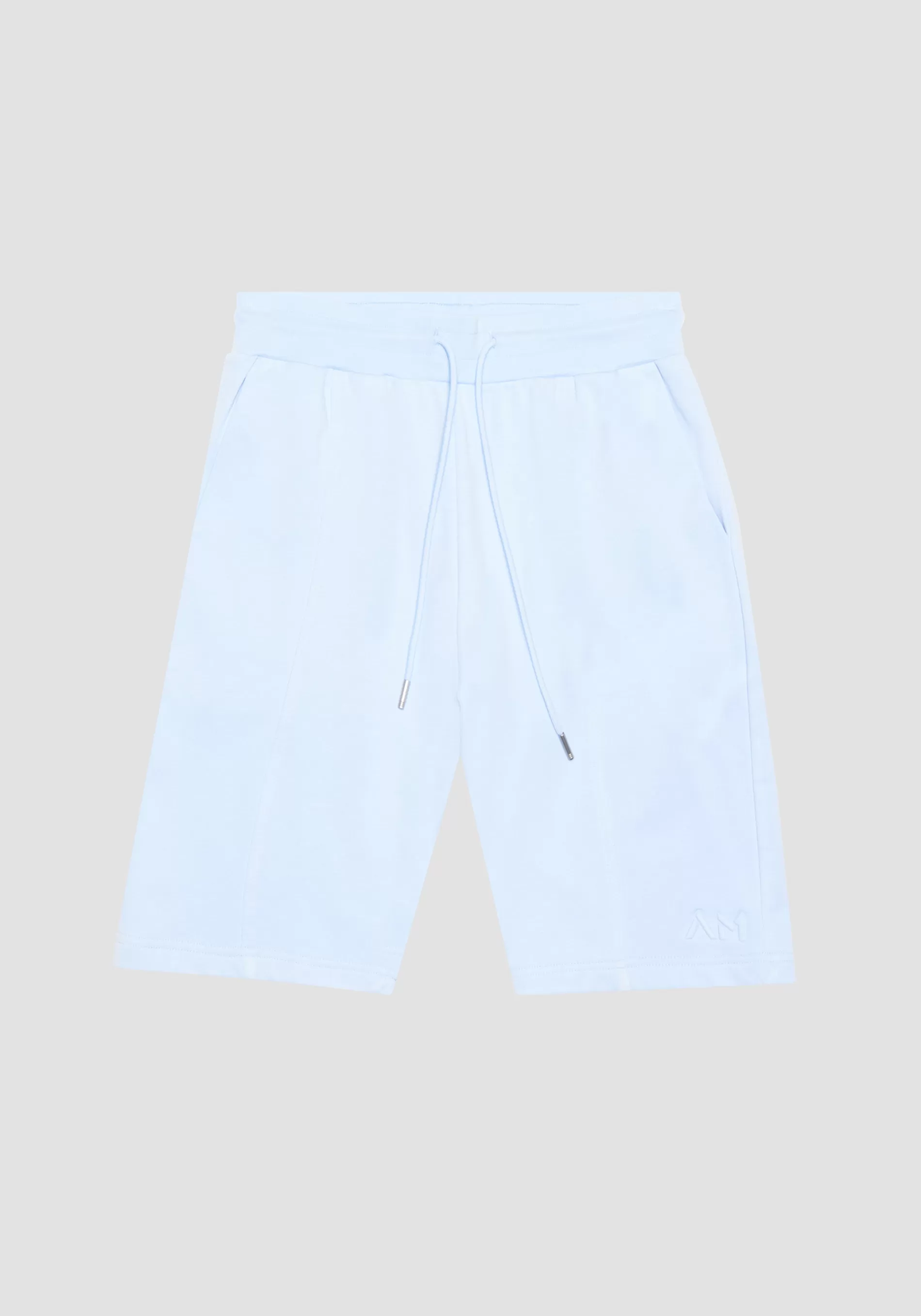 Best REGULAR FIT SUSTAINABLE COTTON-POLYESTER BLEND FLEECE SHORTS WITH EMBROIDERED LOGO Trousers