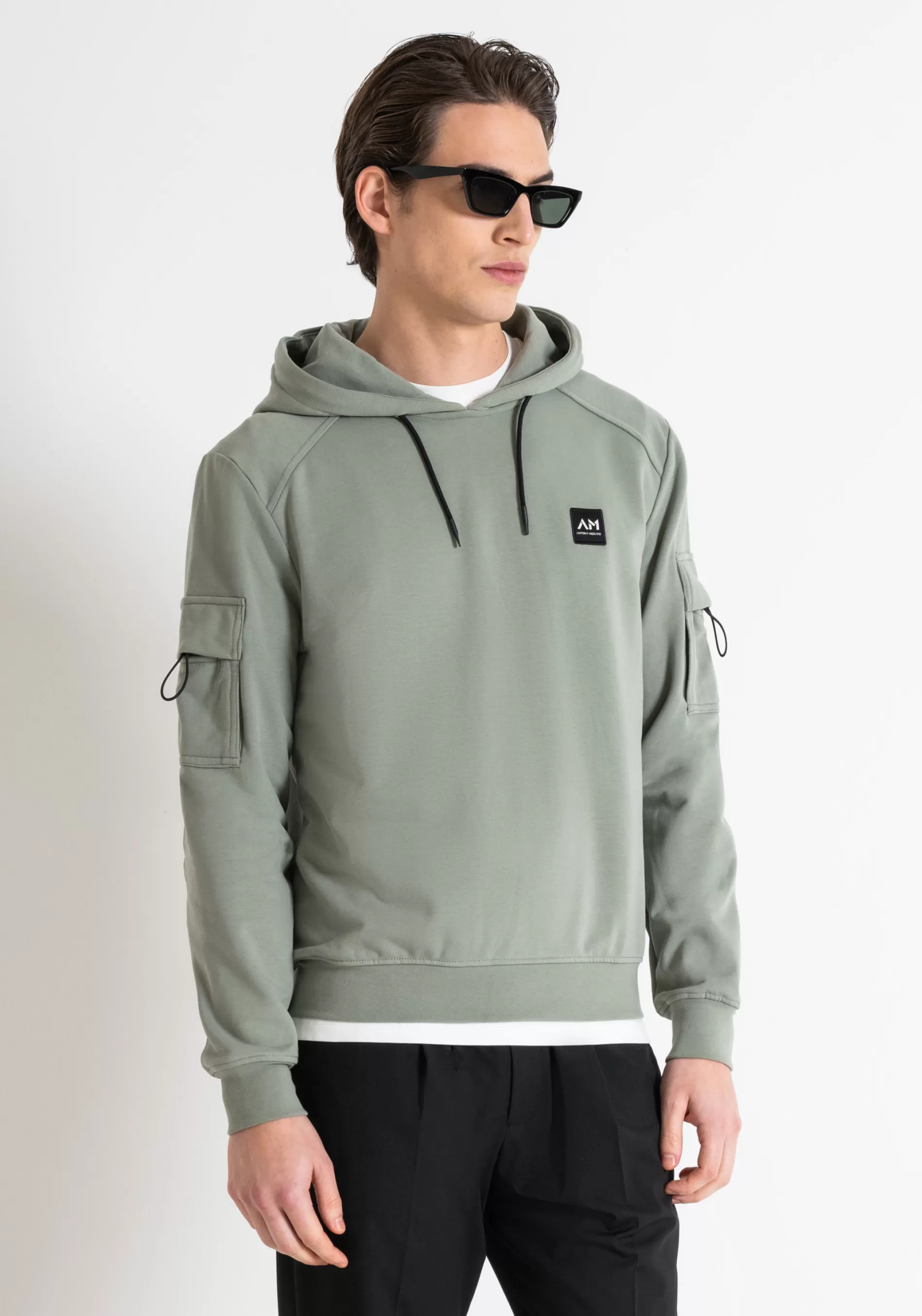 Best REGULAR FIT SUSTAINABLE COTTON-POLYESTER BLEND SWEATSHIRT WITH LOGO PATCH Sweatshirts