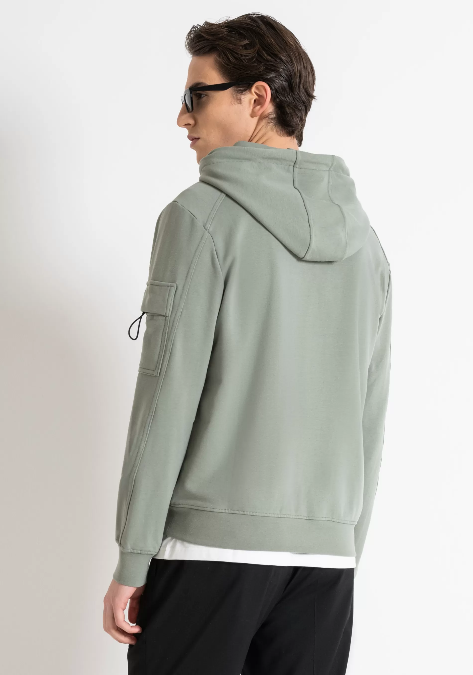 Best REGULAR FIT SUSTAINABLE COTTON-POLYESTER BLEND SWEATSHIRT WITH LOGO PATCH Sweatshirts
