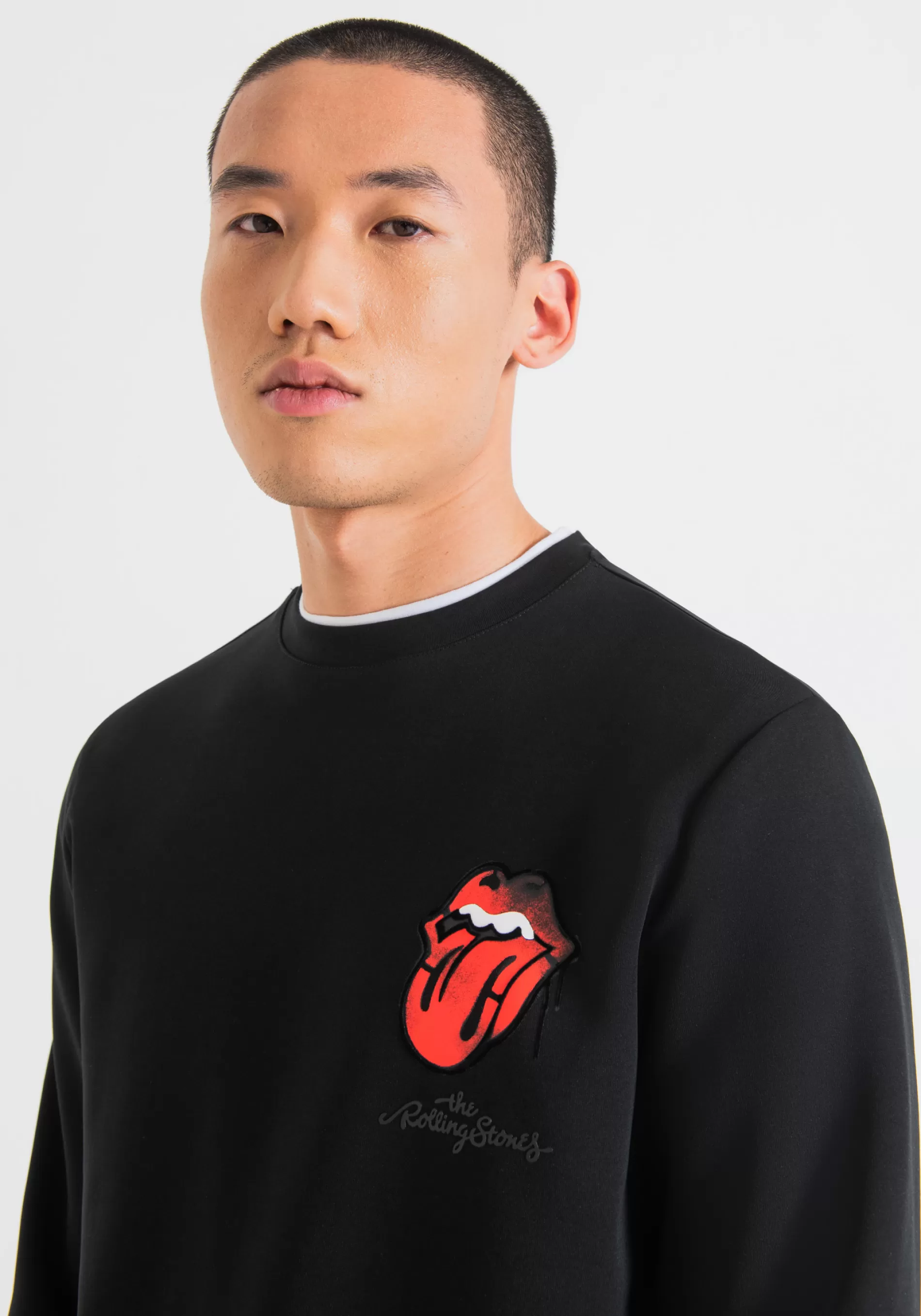 Hot REGULAR FIT SWEATSHIRT IN COTTON BLEND WITH ROLLING STONES PRINT Sweatshirts