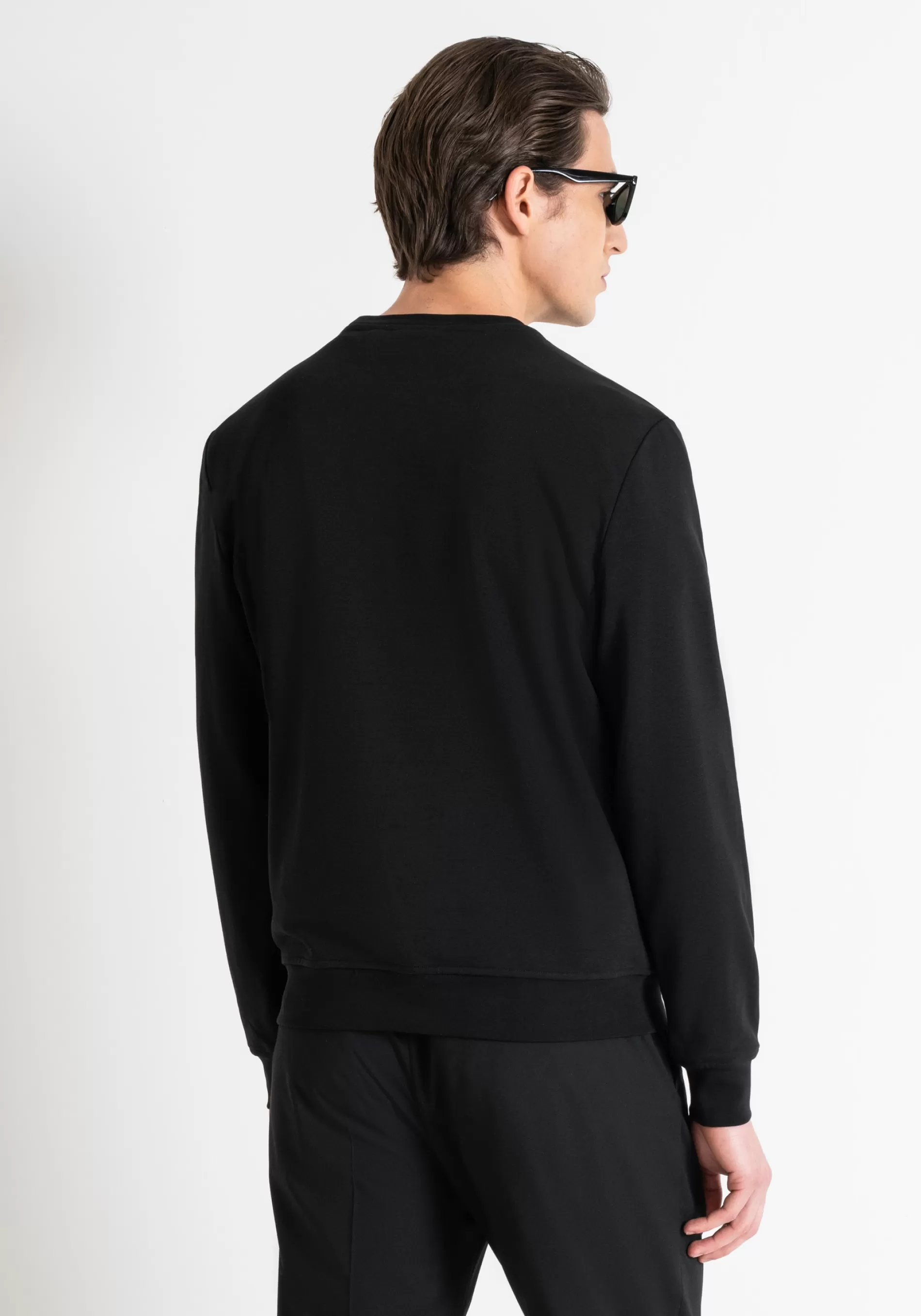 Hot REGULAR FIT SWEATSHIRT IN SUSTAINABLE POLYESTER AND COTTON BLEND WITH LOGO PRINT Sweatshirts