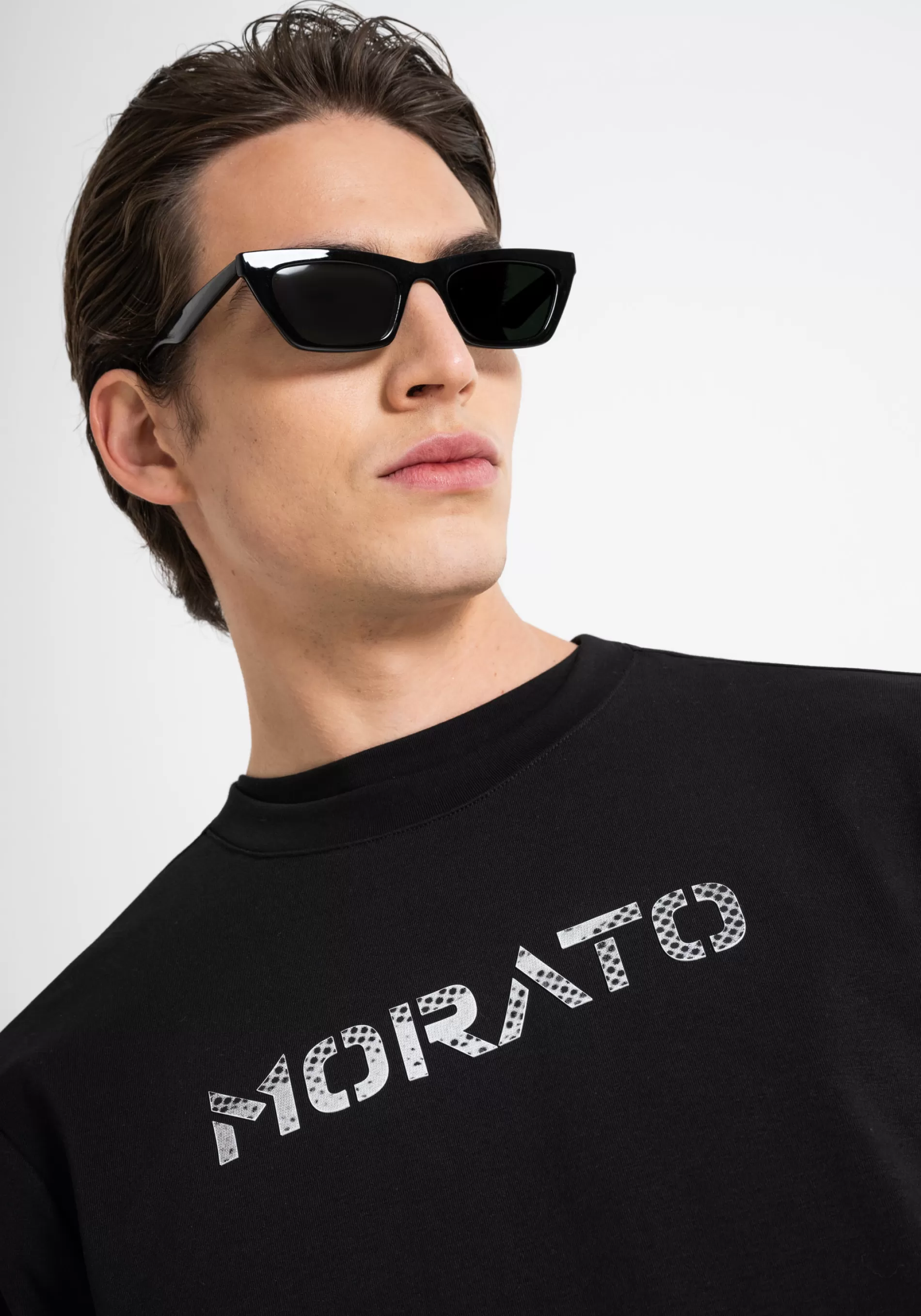 Hot REGULAR FIT SWEATSHIRT IN SUSTAINABLE POLYESTER AND COTTON BLEND WITH LOGO PRINT Sweatshirts