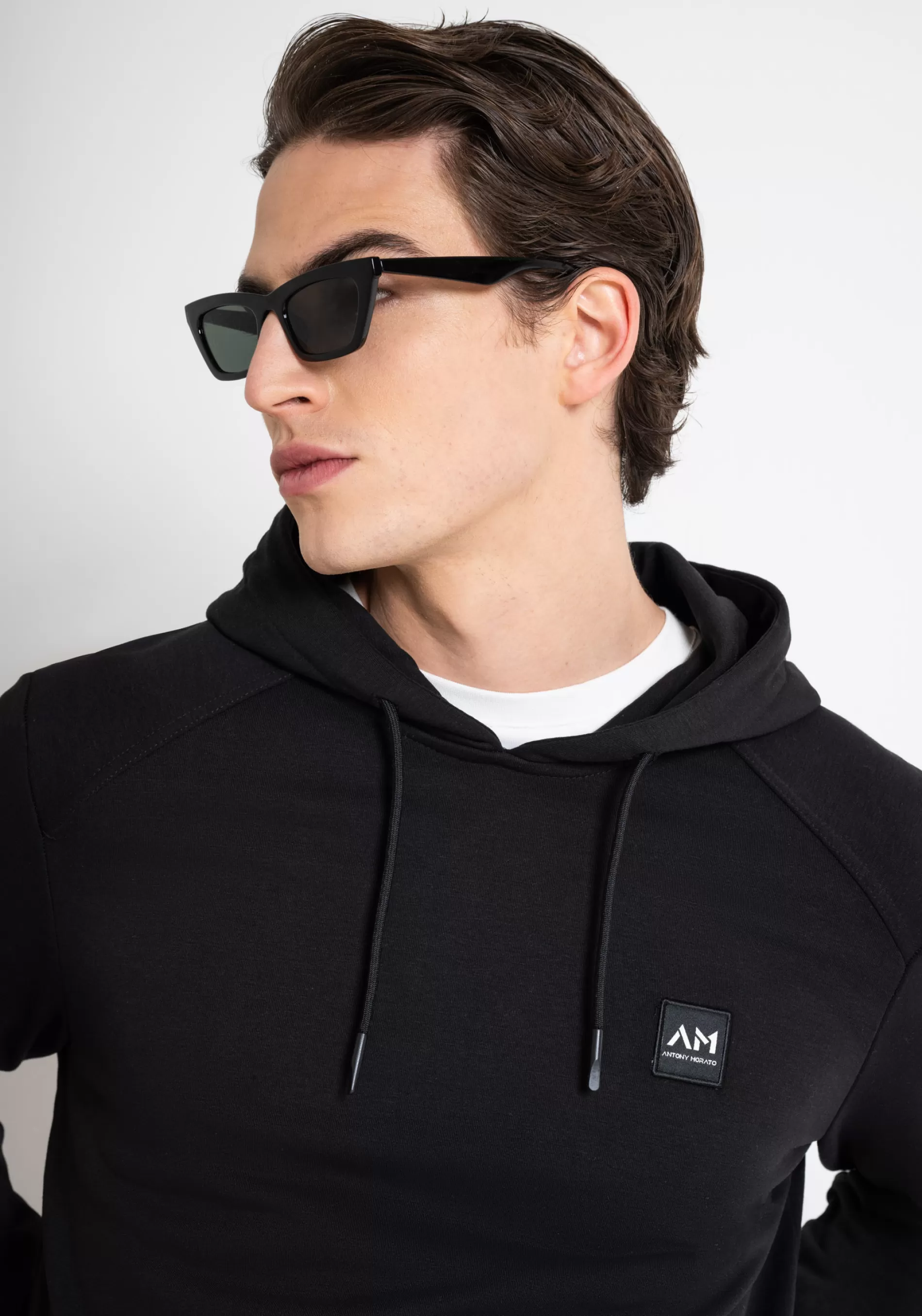 New REGULAR FIT SWEATSHIRT IN SUSTAINABLE POLYESTER-COTTON BLEND FABRIC WITH LOGO PATCH Sweatshirts